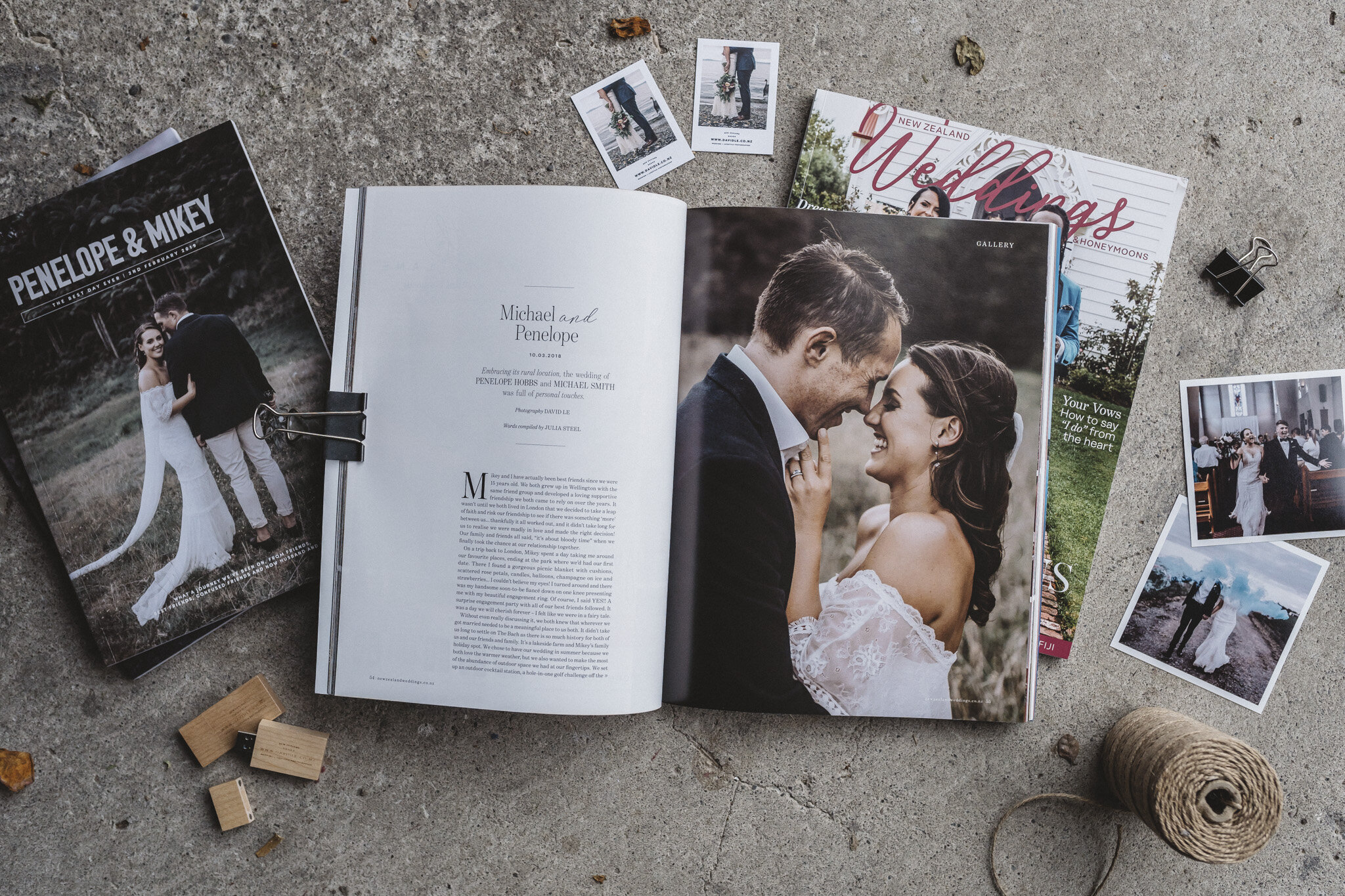 New Zealand Weddings Magazine featuring David Le www.davidle.co.