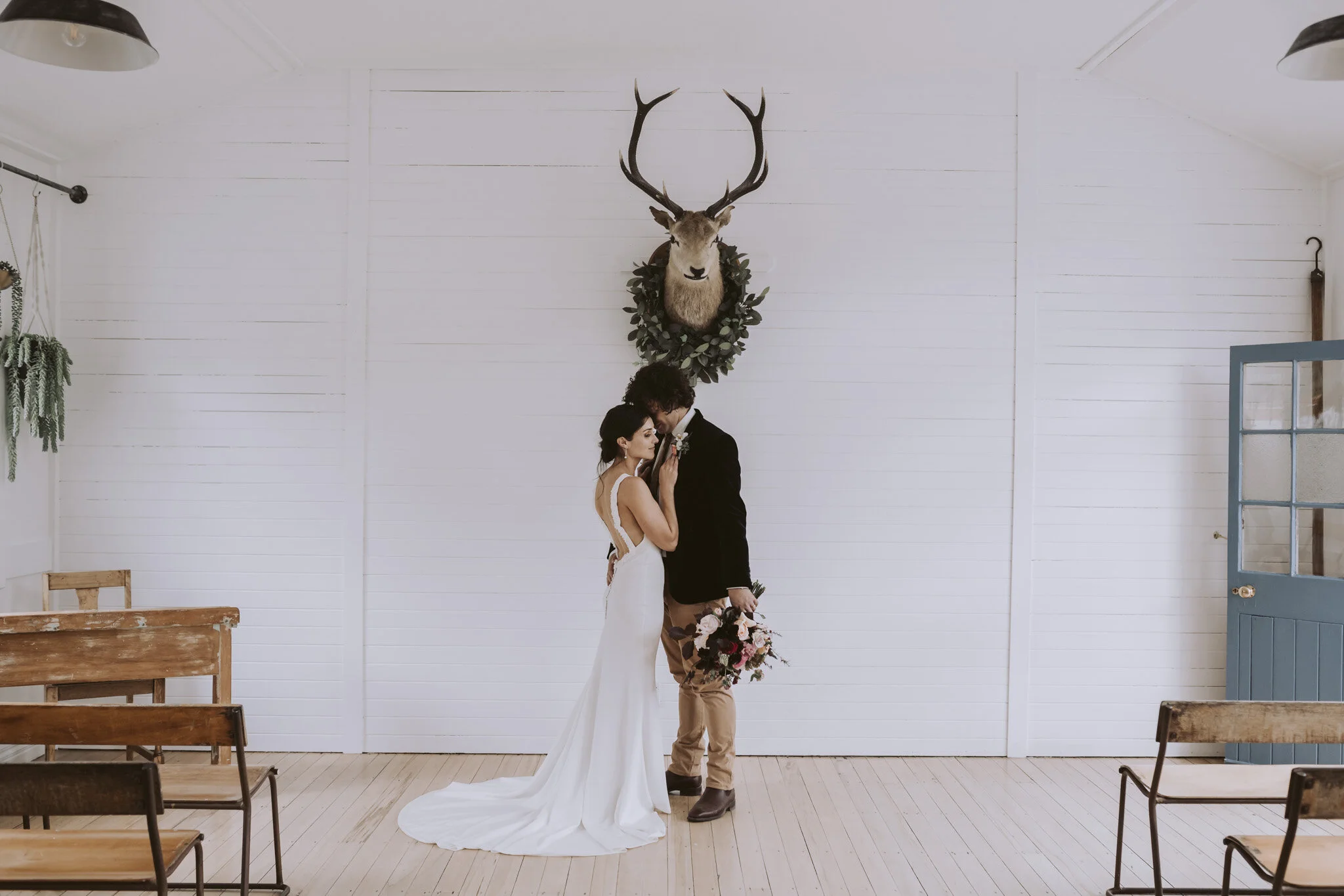 Ashleigh and Darcy, getting some snugs in at school before dinner