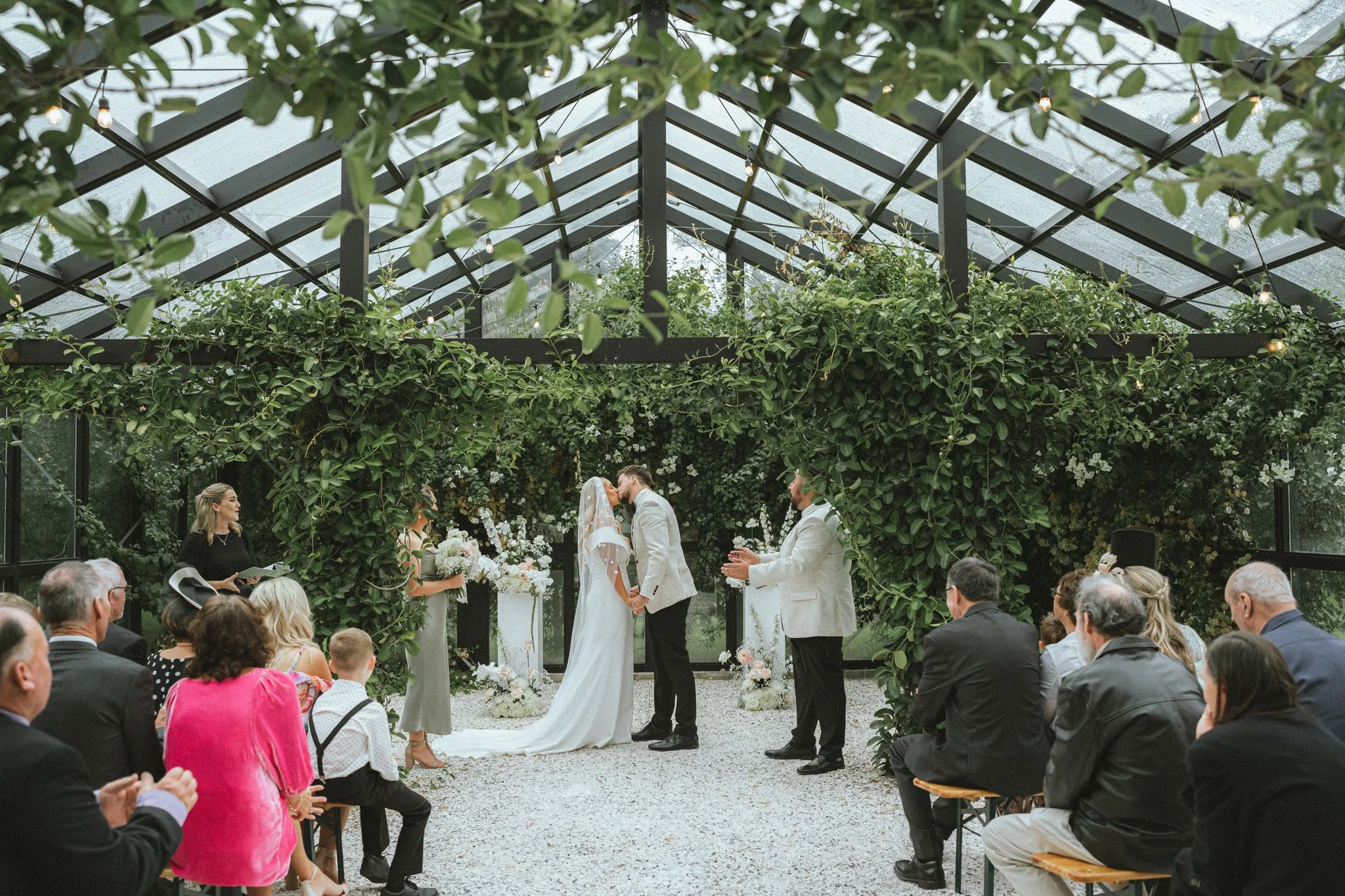 Sarah and David at one of Tauranga best wedding venues, The Black