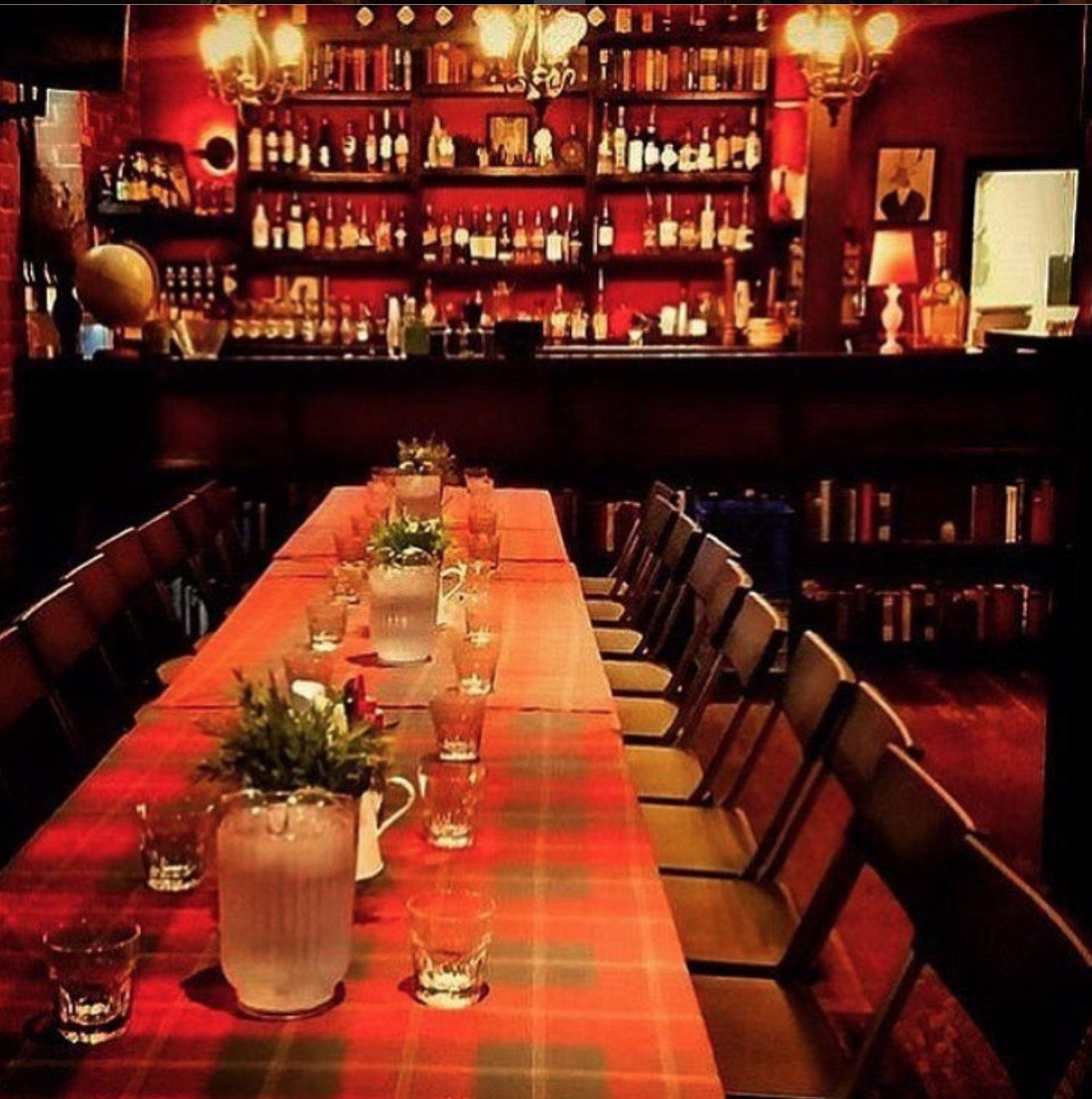 The Library set up for Burns Night Supper