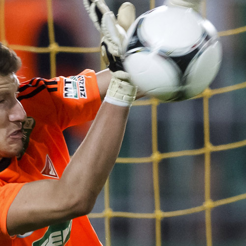 FOOTBALL - Goal keepers require strong wrists.