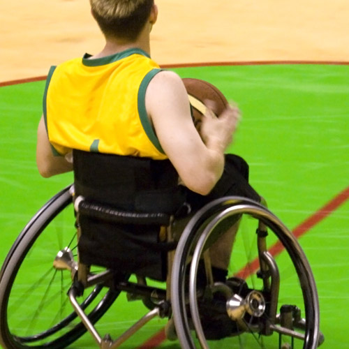 WHEELCHAIR SPORTS - Your grip is worked extra hard.