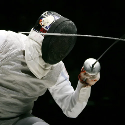 FENCING - Fast and accurate sword movement needs strong wrists.