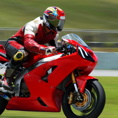 SUPERBIKES - At speed you need strength and control.