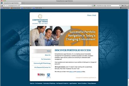 Comprehensive Legal Solutions Website