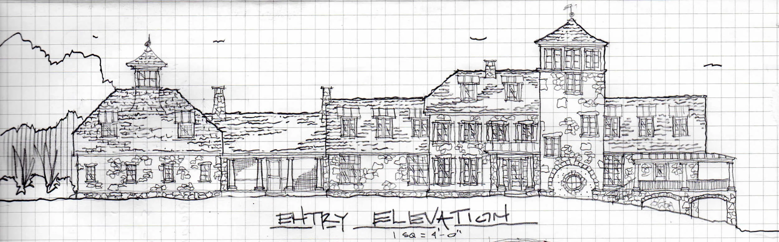 Initial Schematic Elevation for current project