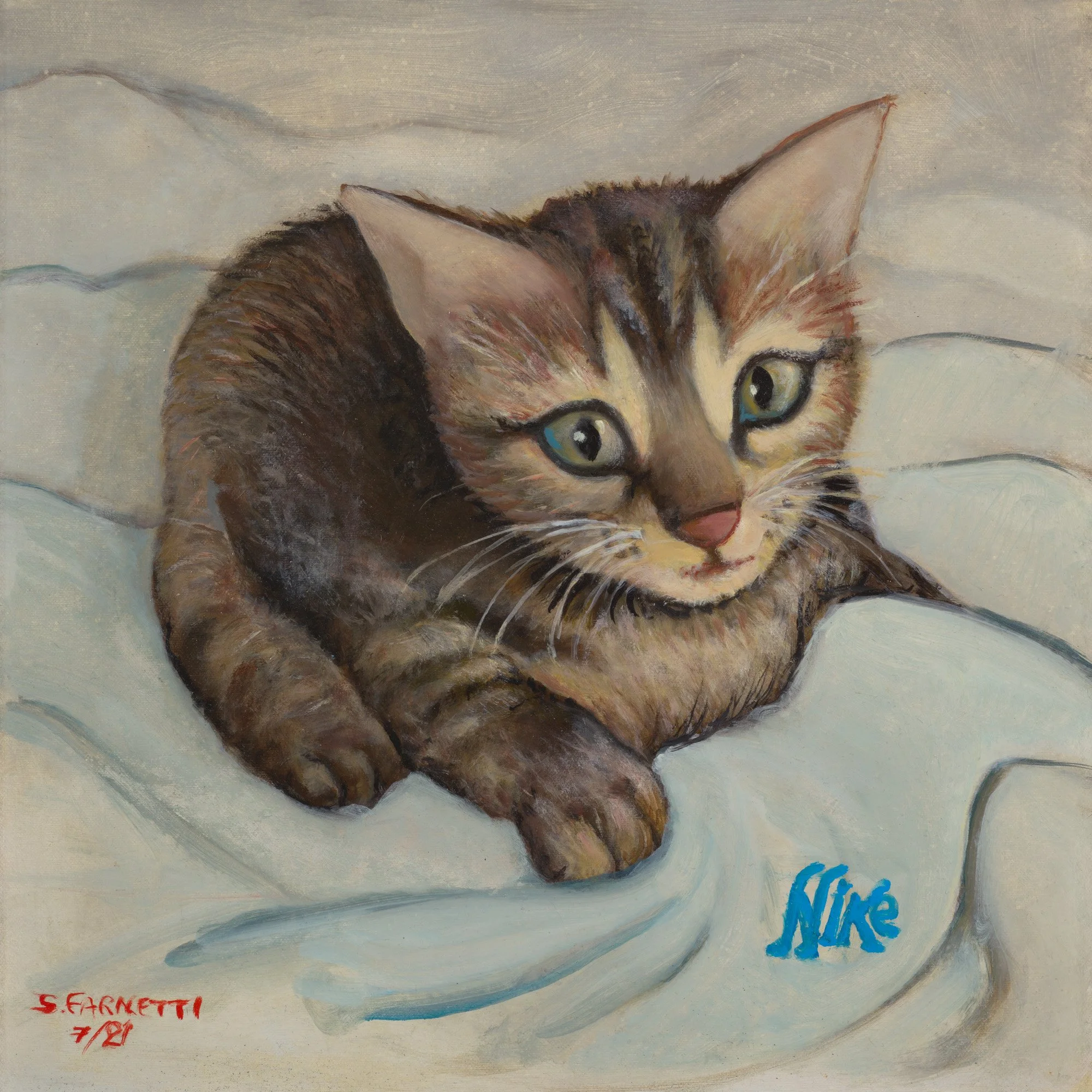 Il Gattino Nike (The Kitten, Nike), 2021. Stefano Farnetti