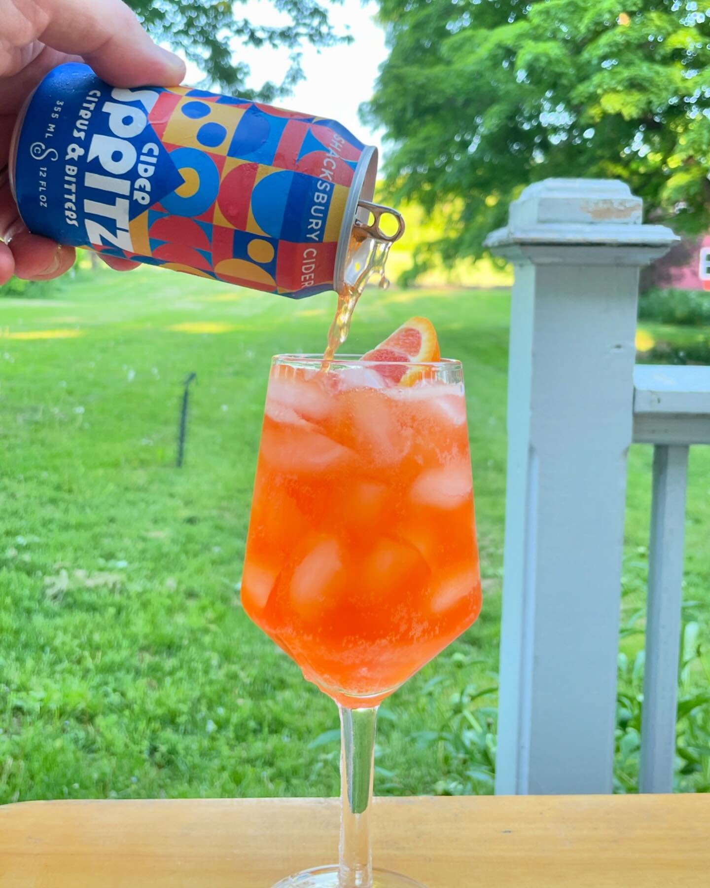 We&rsquo;ve reached the dog days of summer and there&rsquo;s no better way to cool off than with a #cider #spritz. Here&rsquo;s our &ldquo;Official&rdquo; Summer 2024 Shacksbury Spritz recipe:
1. Open a can of Shacksbury Spritz
2. Pour over ice (opti