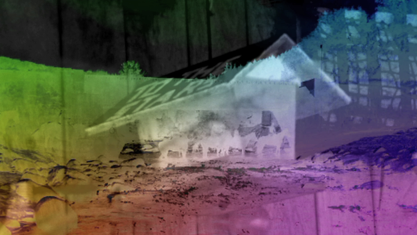On The Good Earth, 2011, Super 8, Double Super 8 and iPhone videos transferred to HD video. 4 min. 37 sec.
