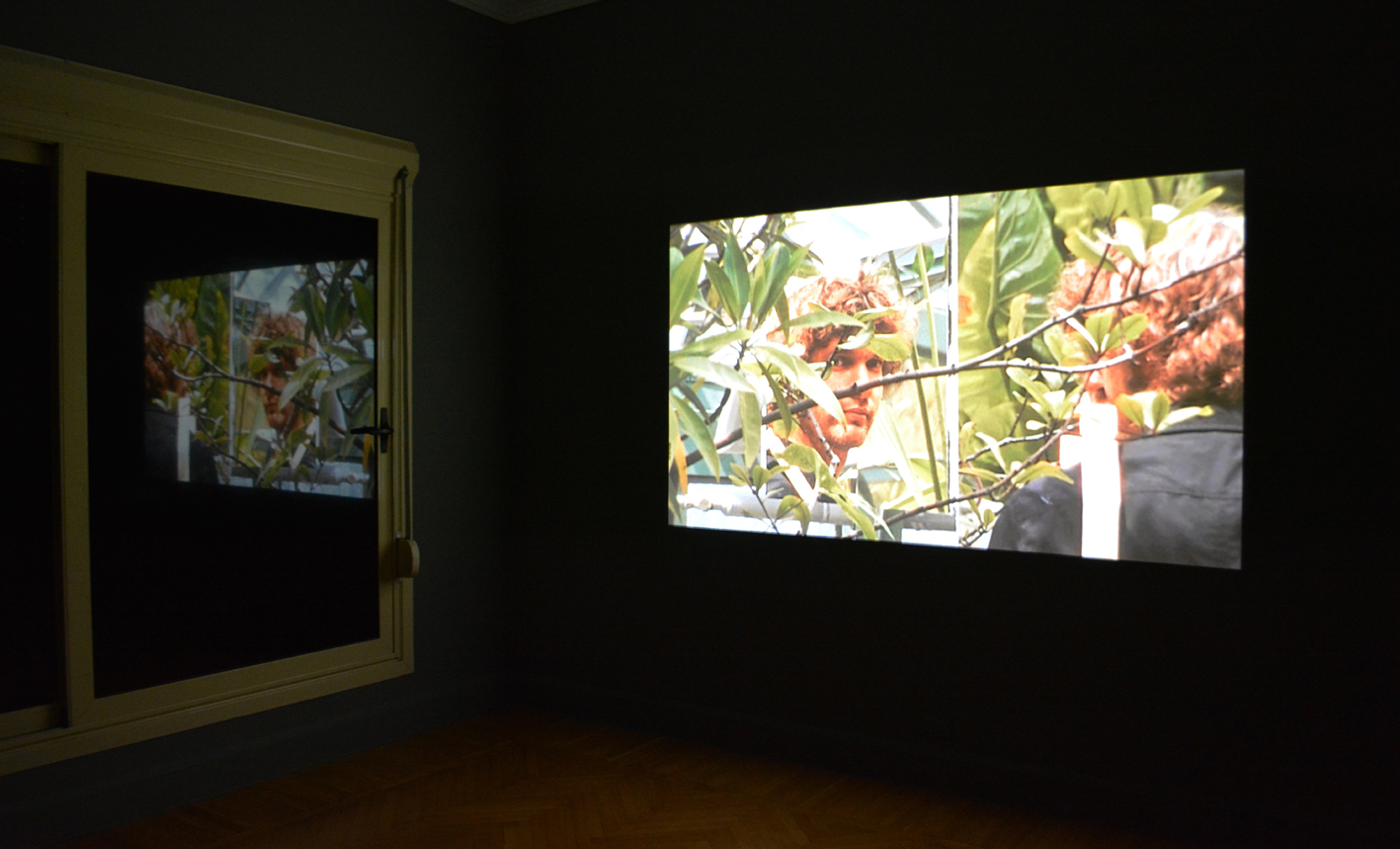 Installation shot, Basim Magdy, Time Laughs Back at You Like a Sunken Ship, 2012, Super 8 film transferred to HD video. 9 min. 31 sec.
