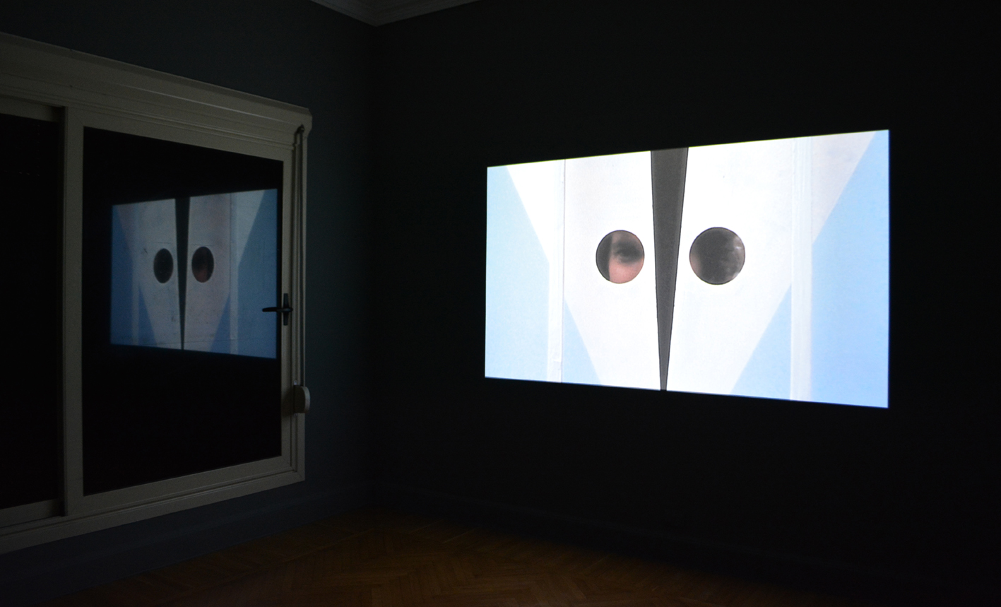 Installation shot, Basim Magdy, Time Laughs Back at You Like a Sunken Ship, 2012, Super 8 film transferred to HD video. 9 min. 31 sec.