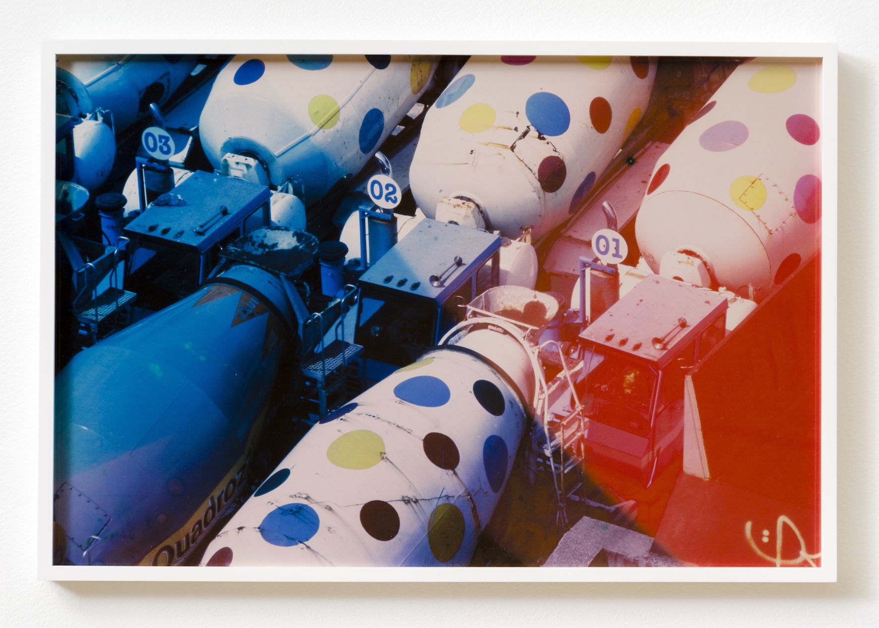 The Hollow Desire to Populate Imaginary Cities, 2014, 30 C- Prints from chemically altered slides on metallic paper, 34 x 50 cm, Edition 3 + 1AP 