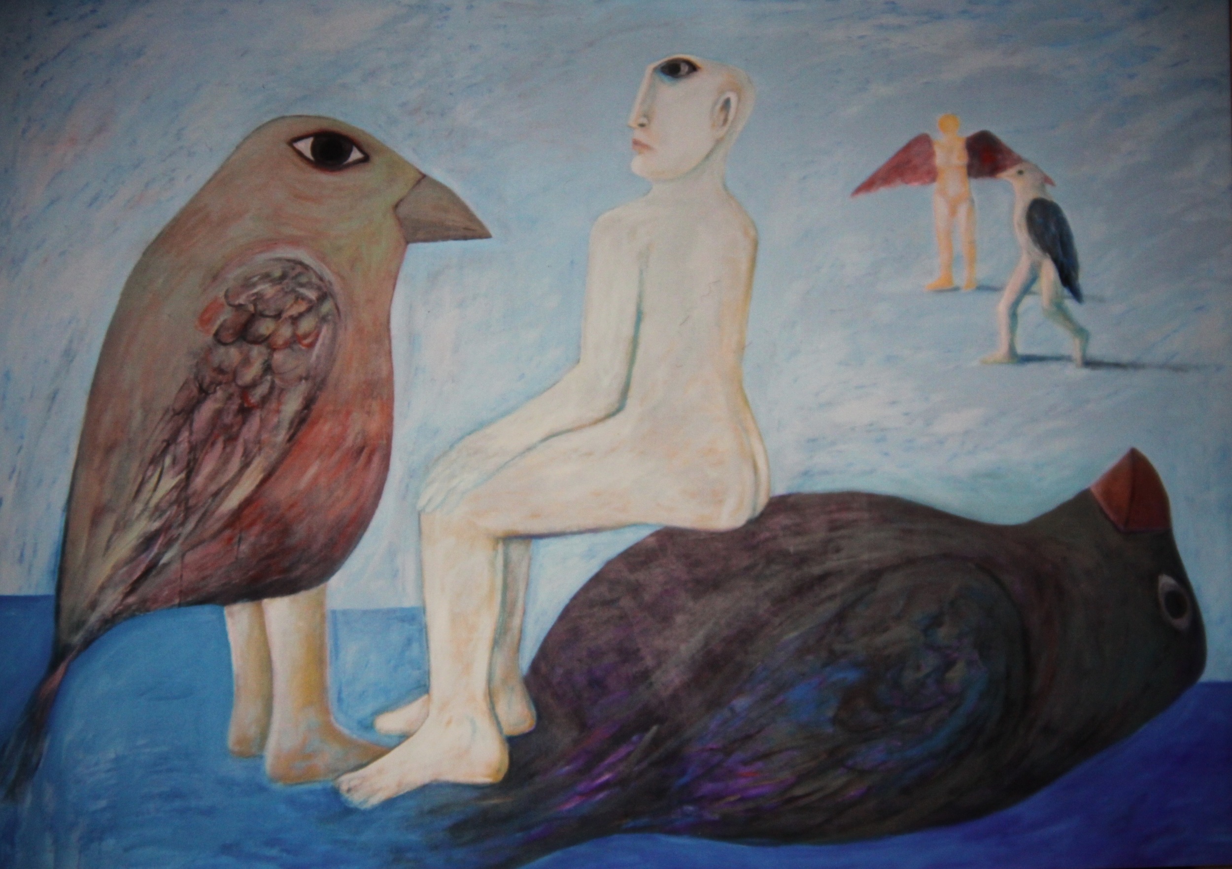  Ahmed Morsi, Black Bird,&nbsp;2007,&nbsp;Acrylic on canvas,&nbsp;253 x 203 cm.       
