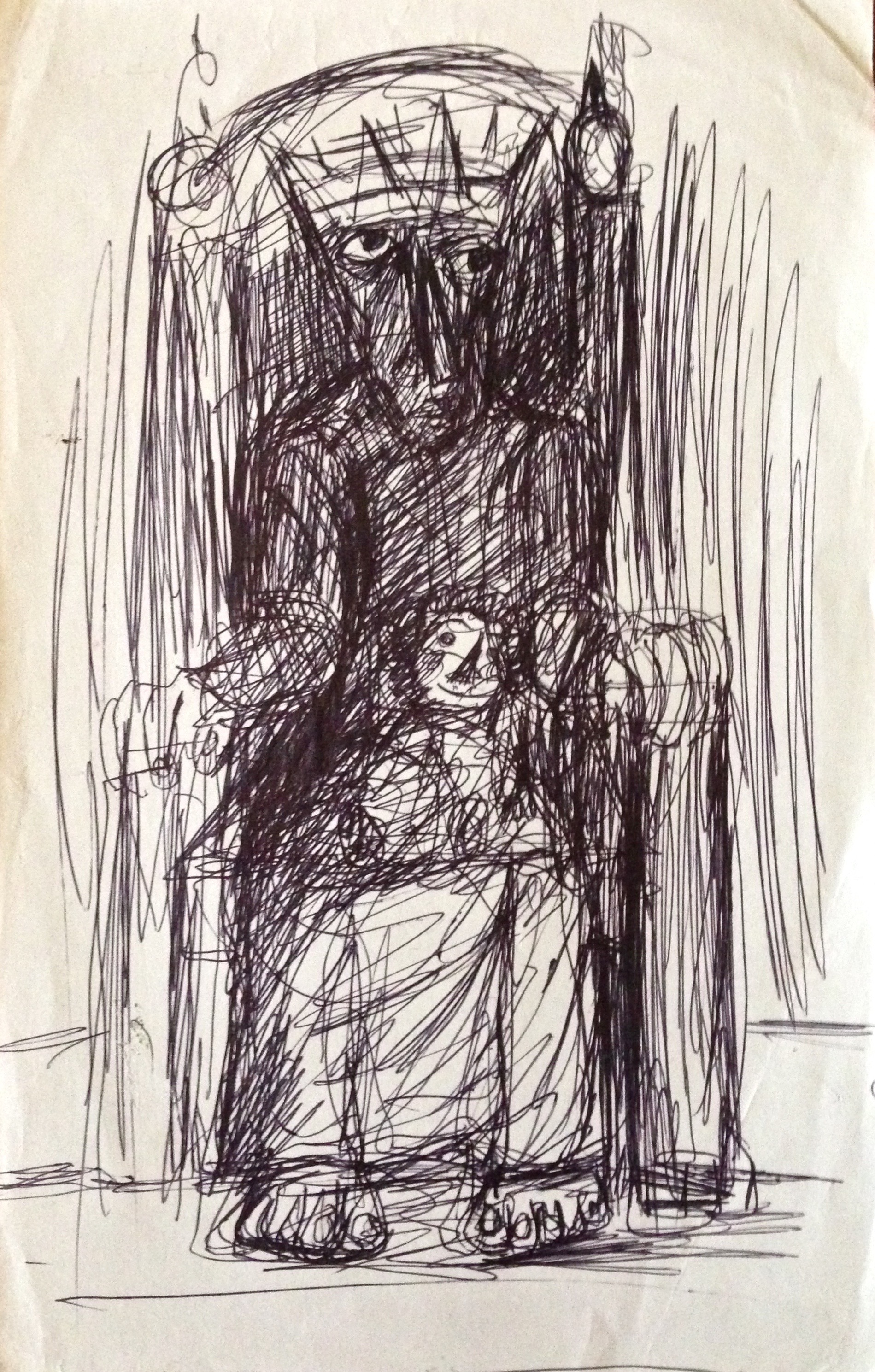  Ahmed Morsi, Untitled, Pen on paper. 