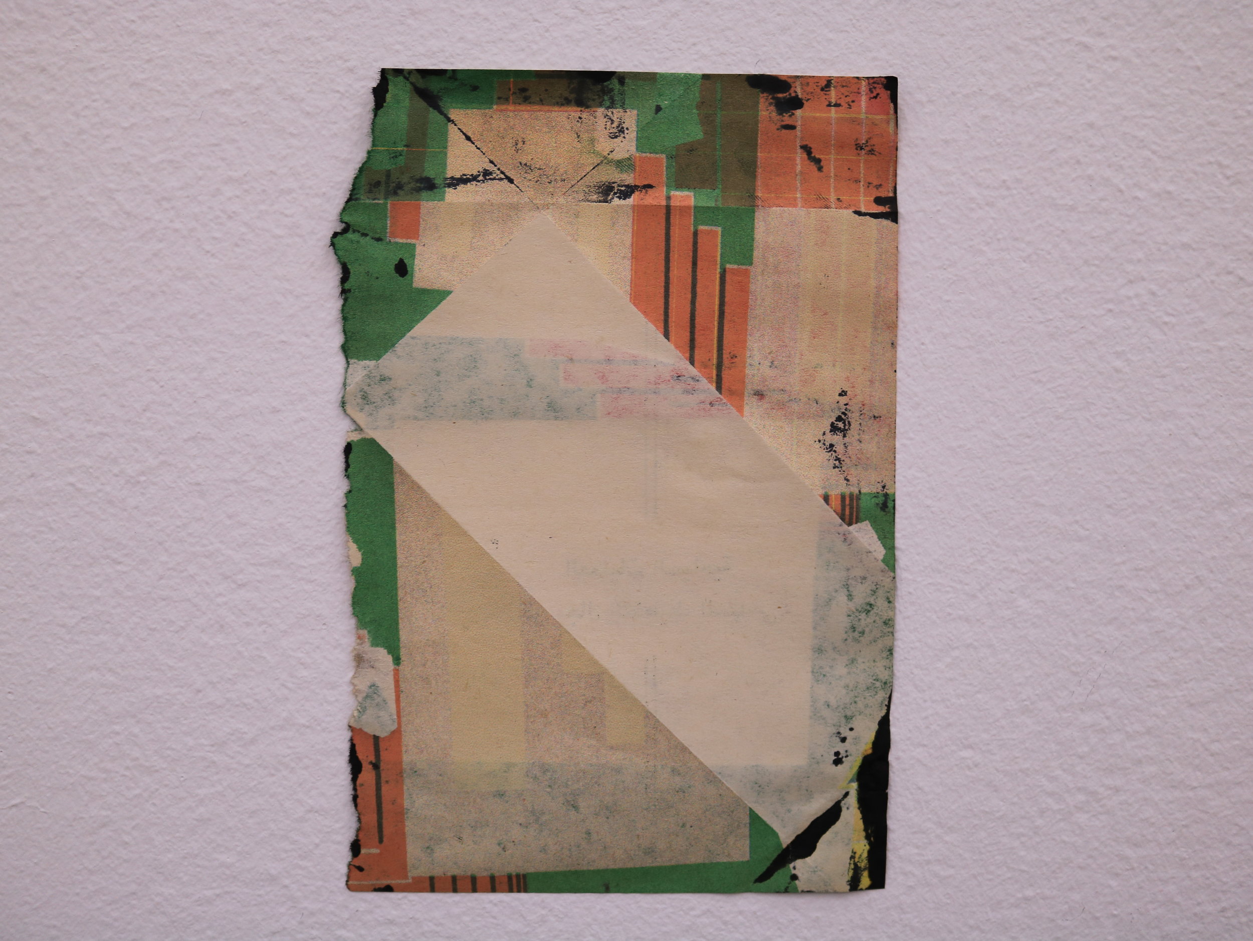  Untitled, 2016, Inkjet on book page, 16 cm x 12 cm. 