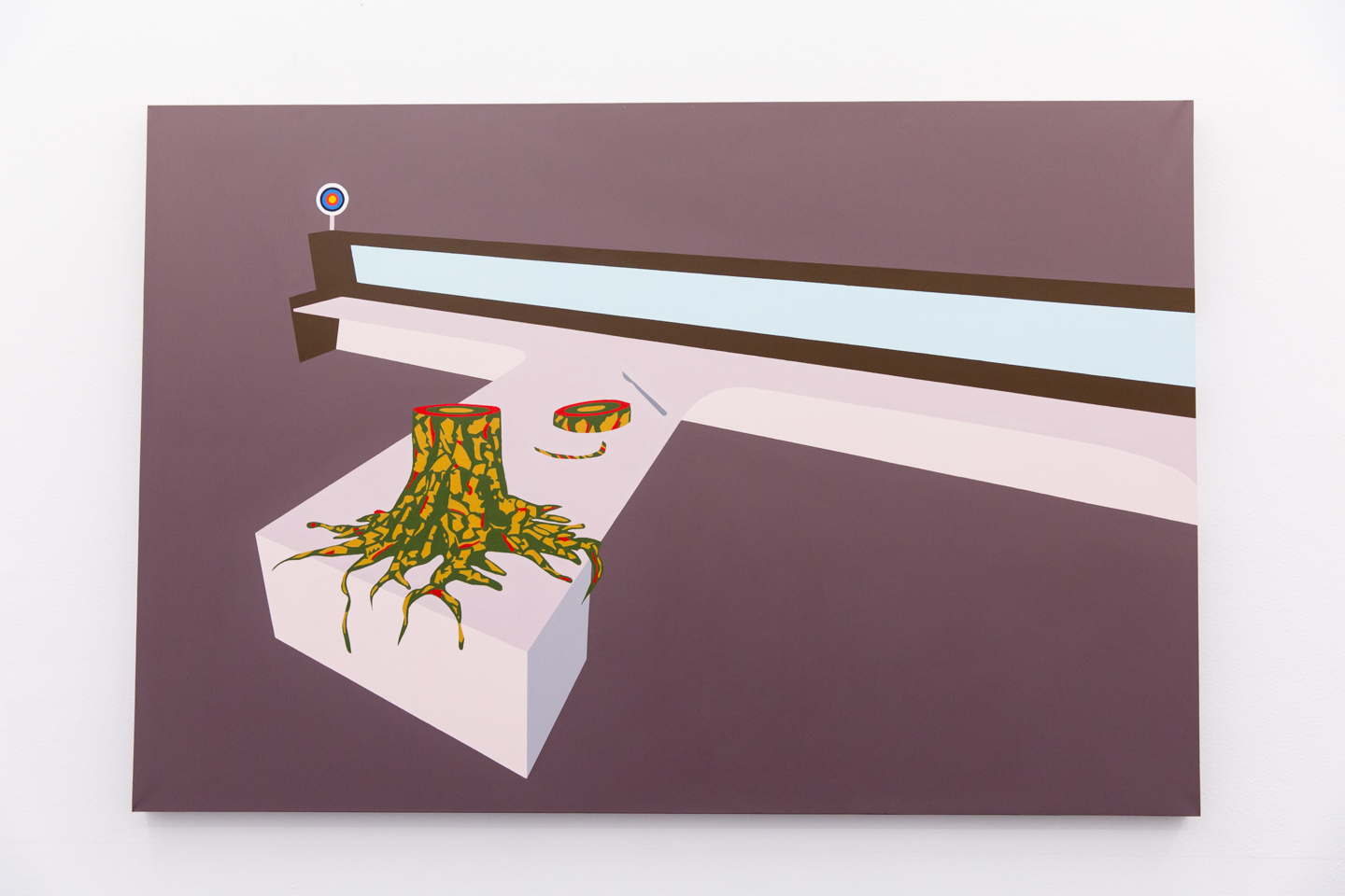 Bark #1, 2018, Acrylic on canvas, 108 x 160 cm