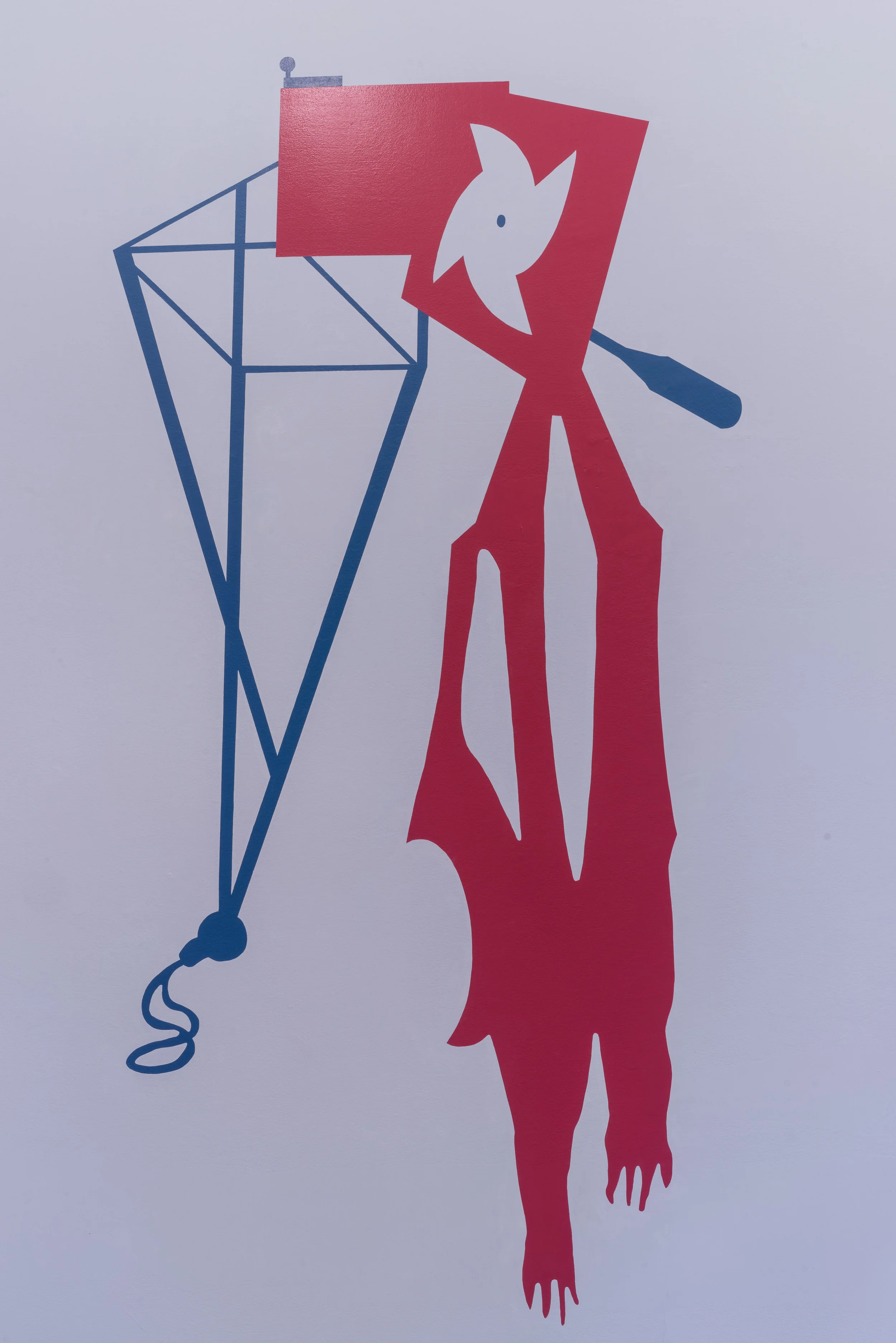 Renovabitvr, acrylic colors, 2015. Installation view at Villa Romana. Photo credit: Elzbieta Bialkowska.