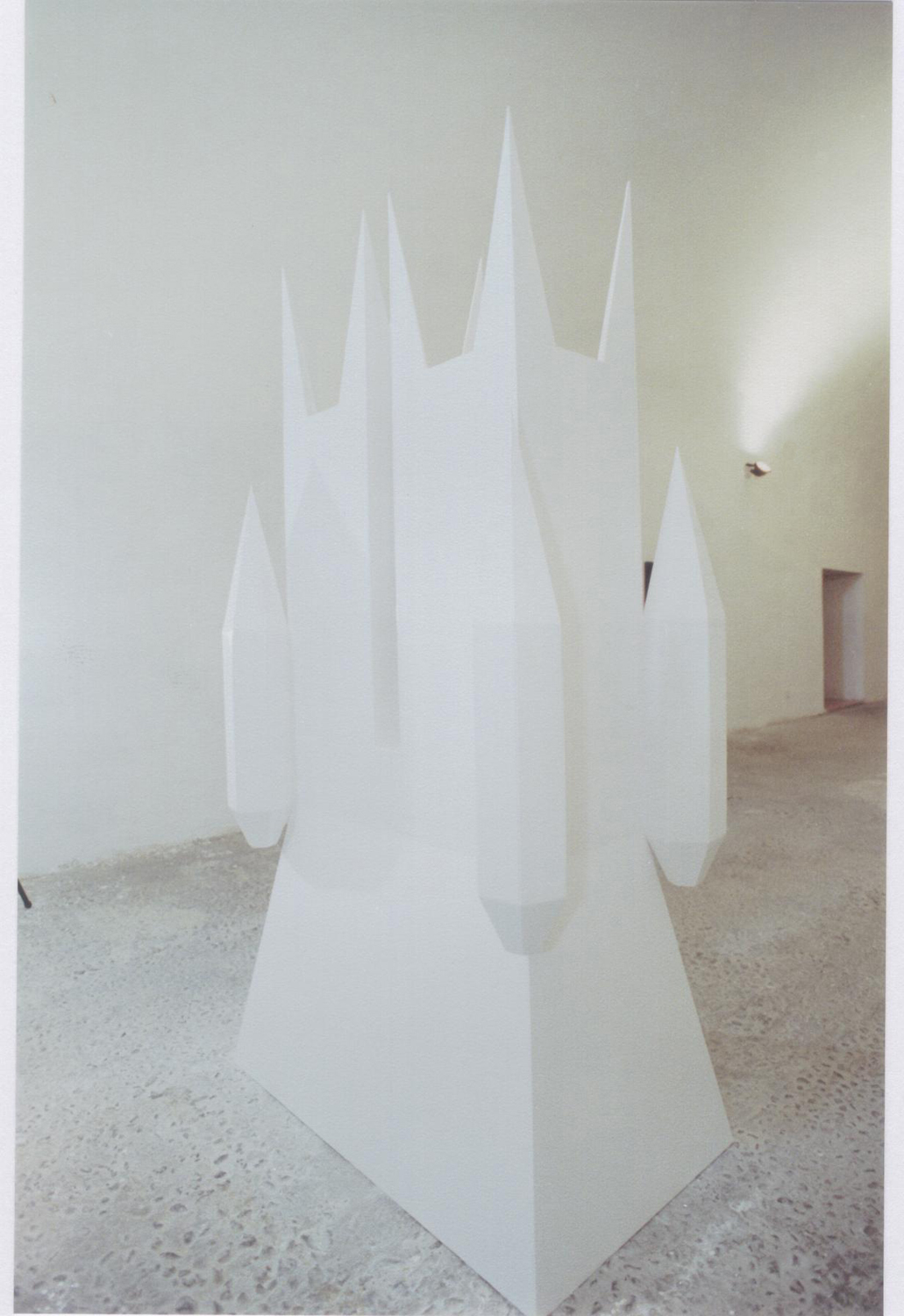  Castle (Heritage of the Past 1), 2000, painted wood, 116 x 66 x 225 cm. Installation view, La Cabaña, Havana, Cuba 