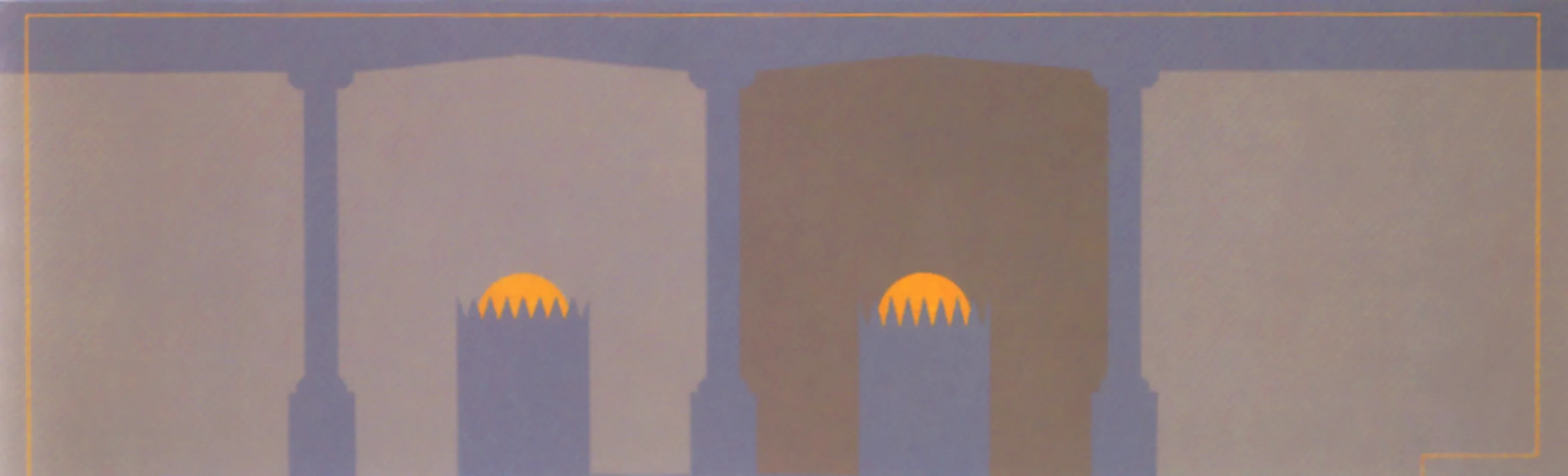 Untitled (sun), 2000, acrylic on canvas, 60 x 195 cm