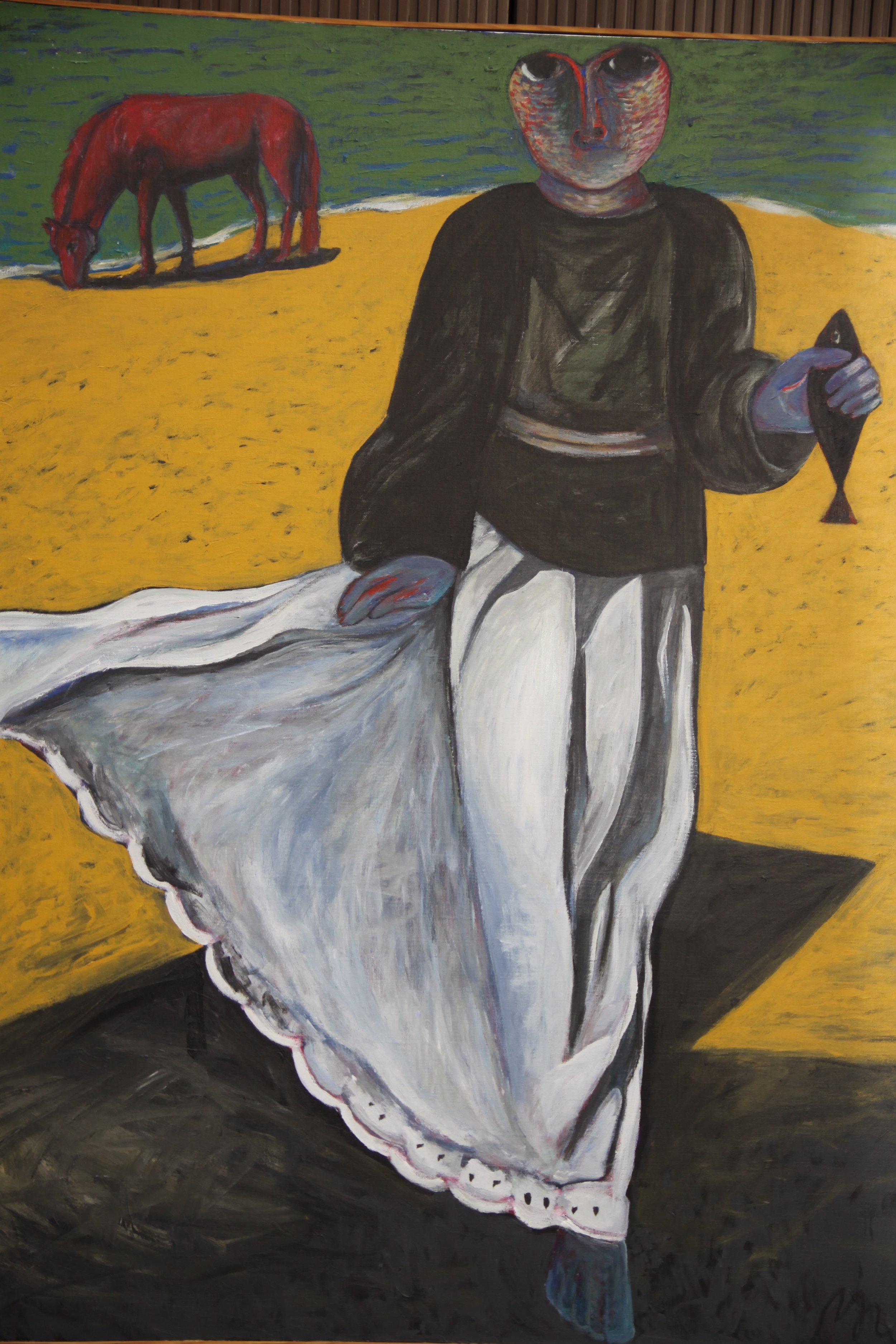  The Black Fish,1984, Acrylic on canvas, 152 x 132 cm 