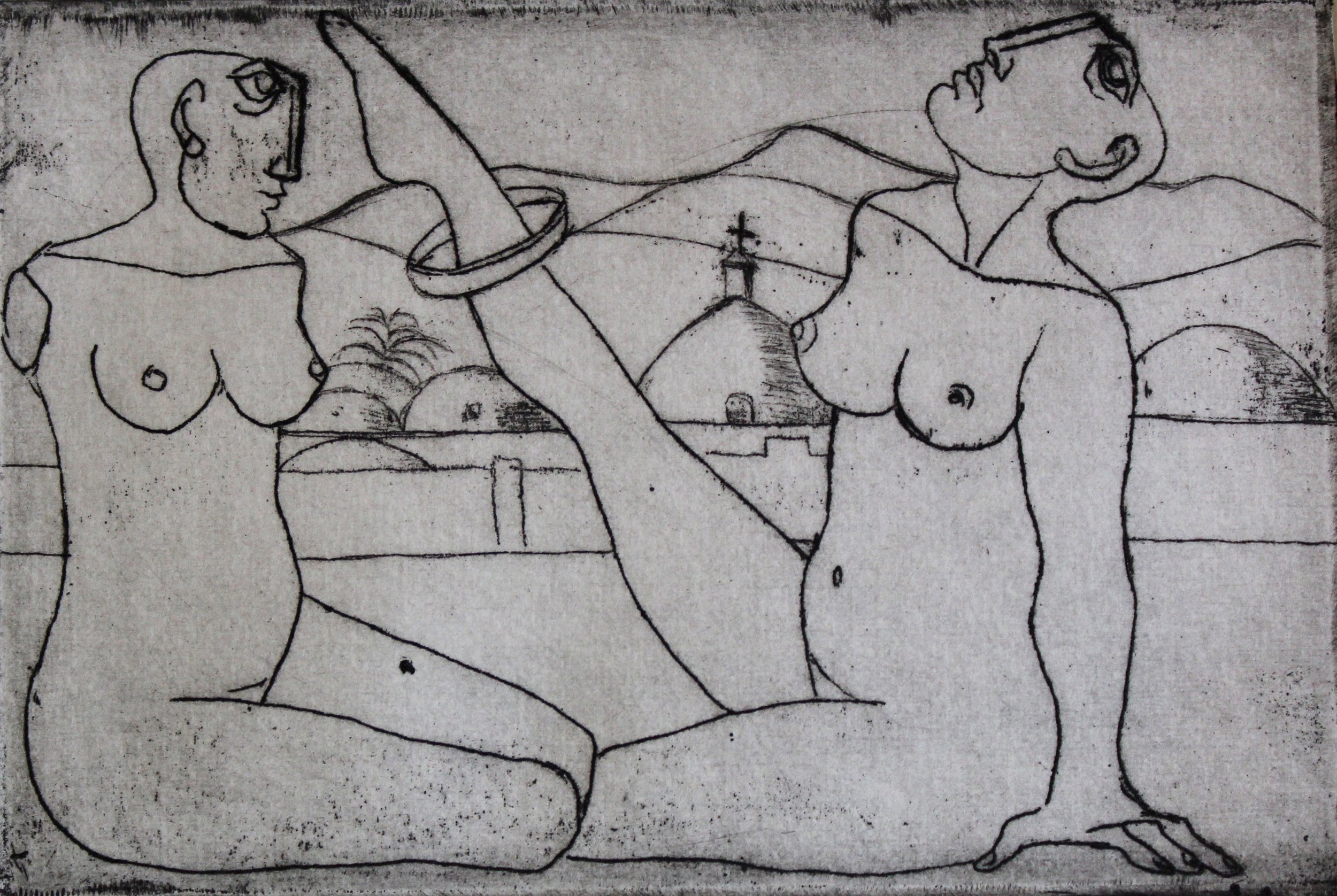  Untitled - Edwar El Kharrat Artist’s Book Series , 1991, Etching on zinc plates , 10 x 15 cm 