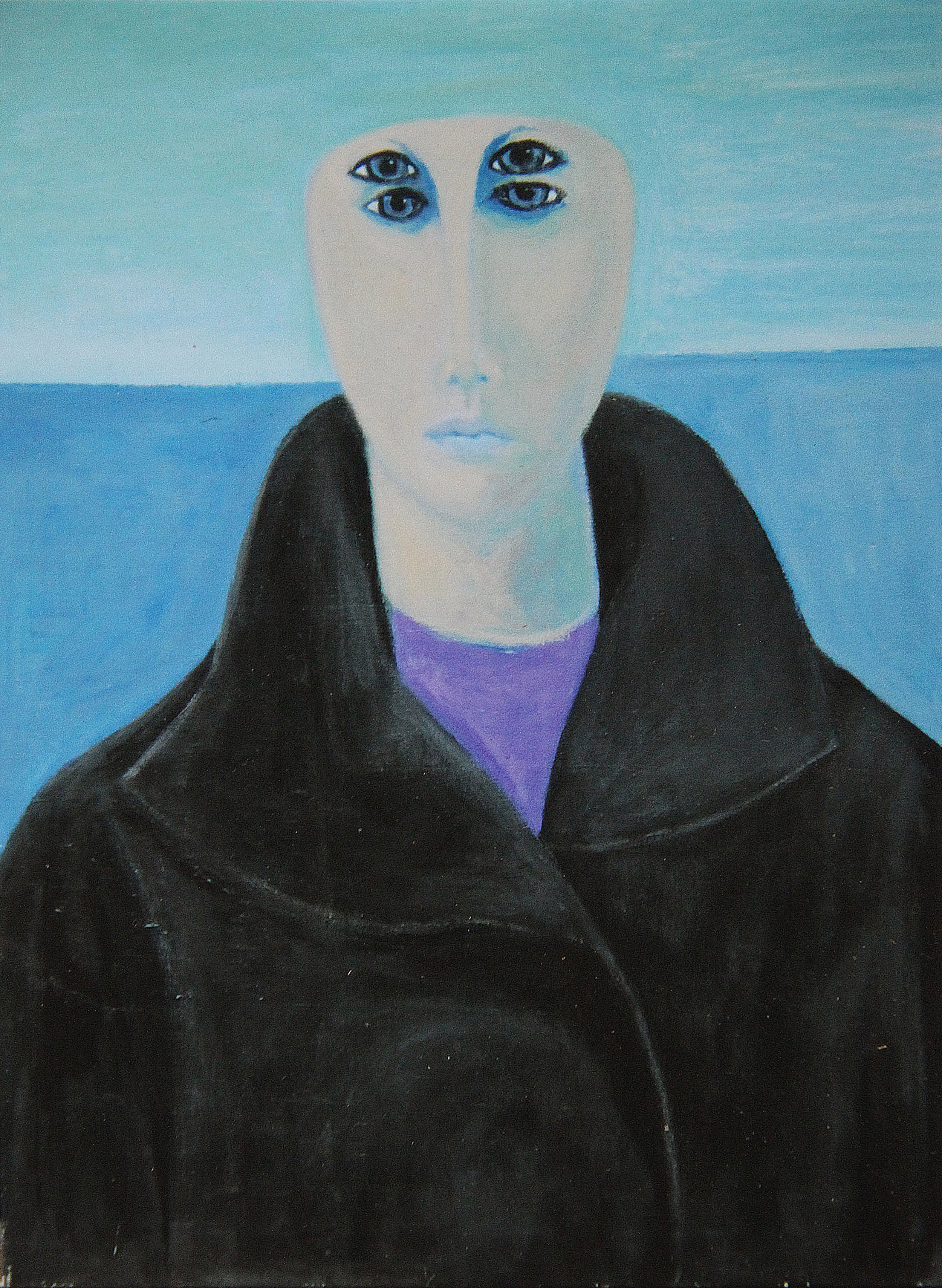  Four Eyes, 2011, Acrylic on canvas, 92 x 76 cm  