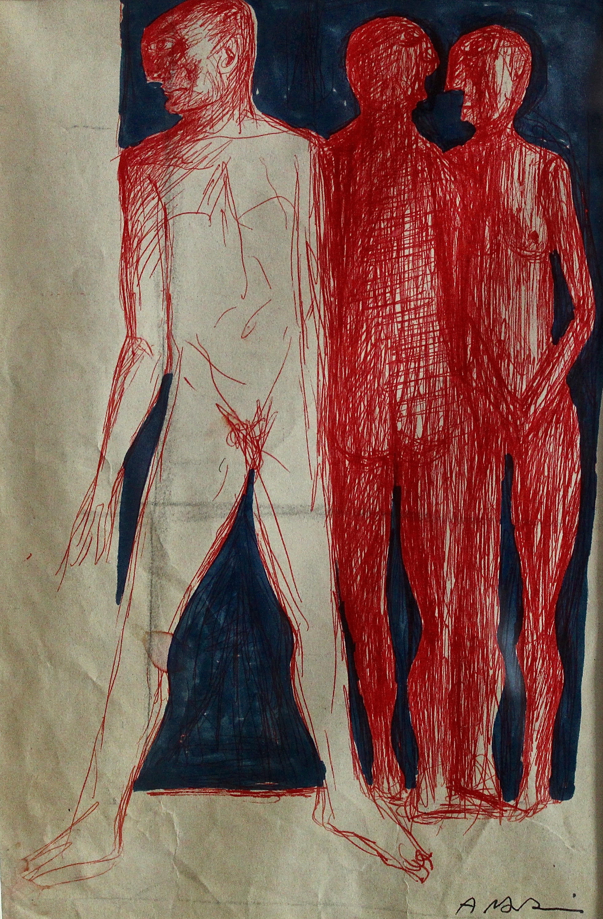  Untitled, 1985, Mixed media on paper, 20 x 13 cm  