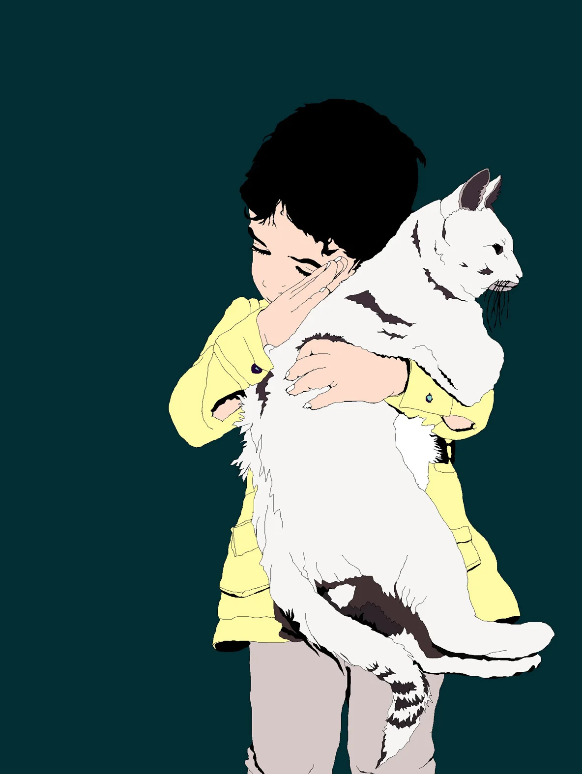 Cats, archival ink print, 65 x 45 cm, 2011.