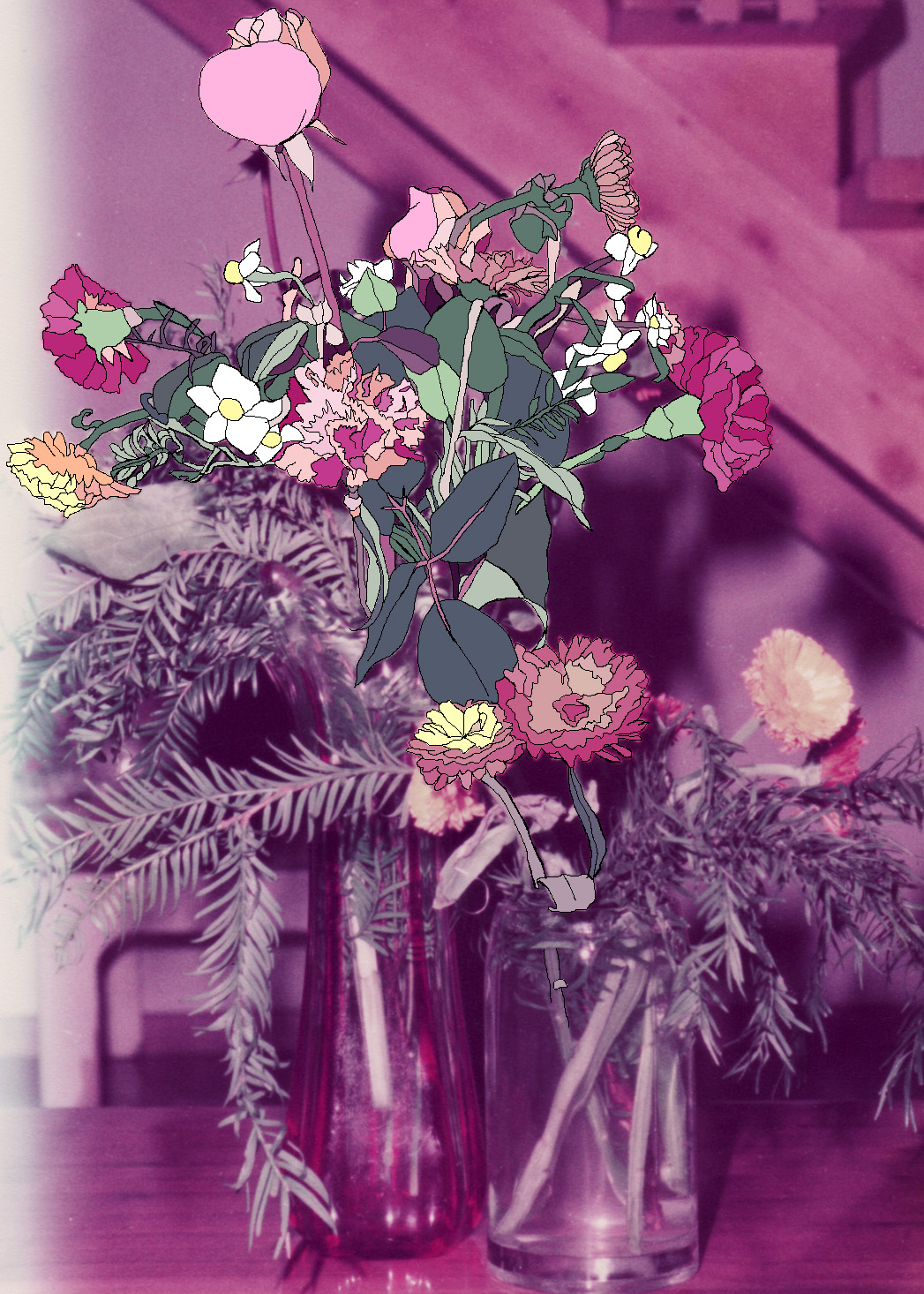  Flowers, archival ink print, 60 x 45 cm, 2011. 