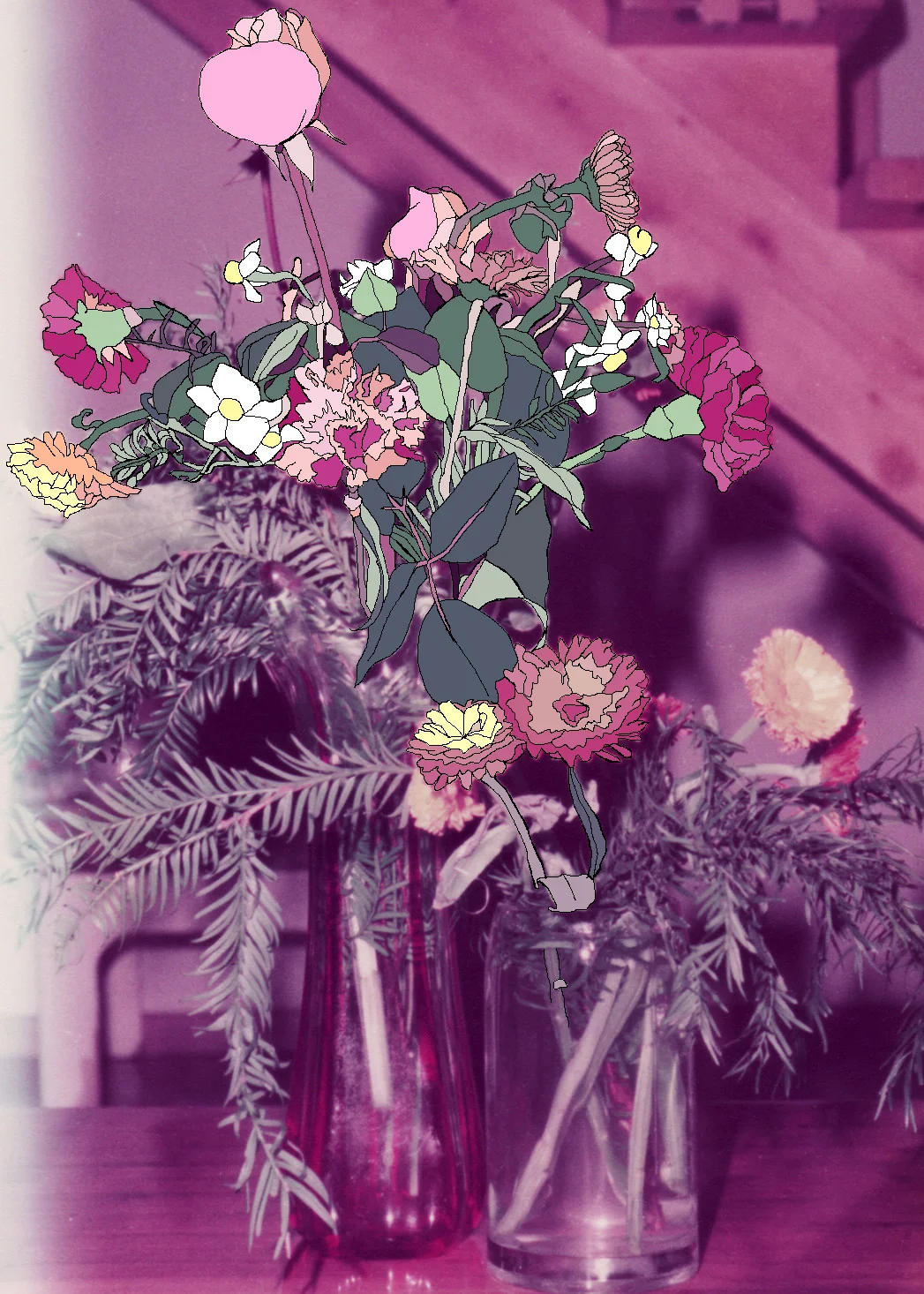 Flowers, archival ink print, 60 x 45 cm, 2011.