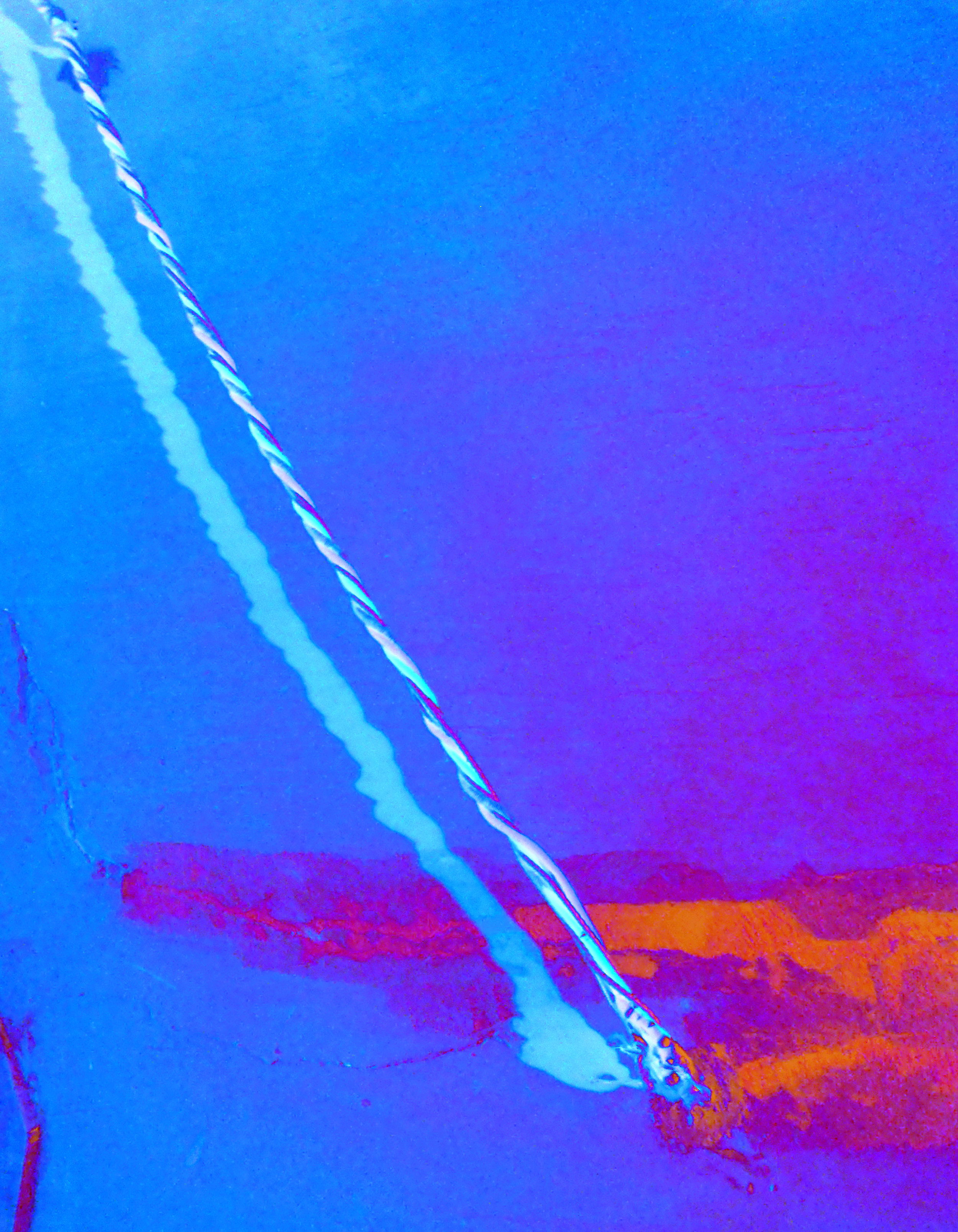  Abstract Blue, Binary Is A False Idol, 2015, pigmented ink print, 60 x 46,6 cm 