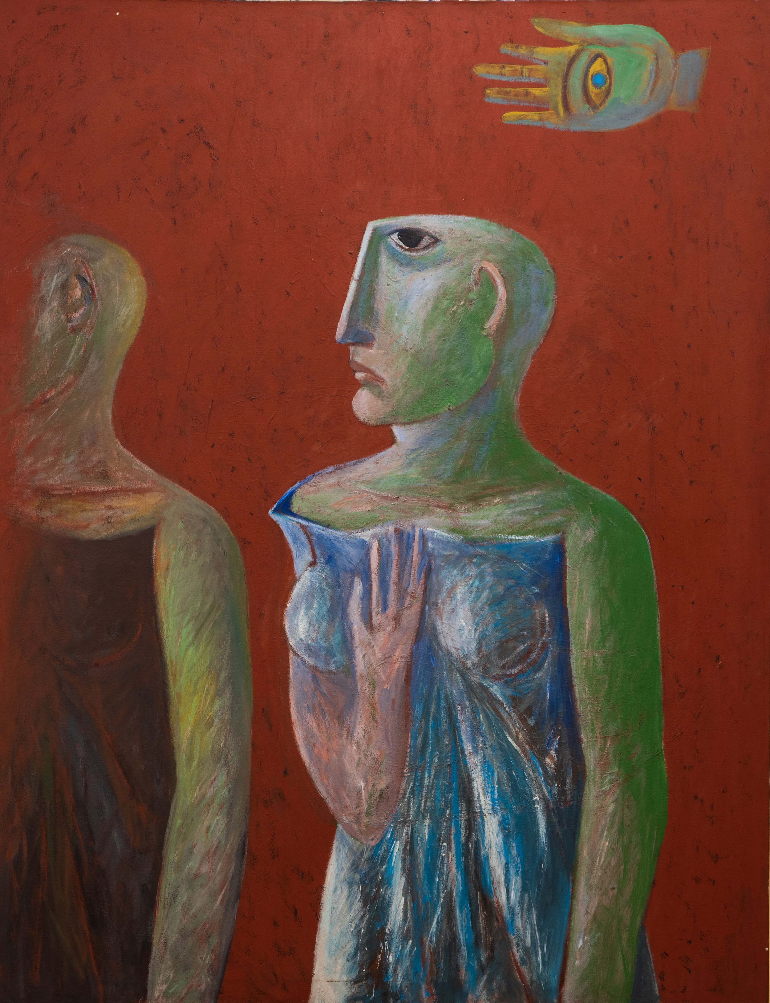  Superstition, 2001, Acrylic on canvas,  200 x 154 cm  