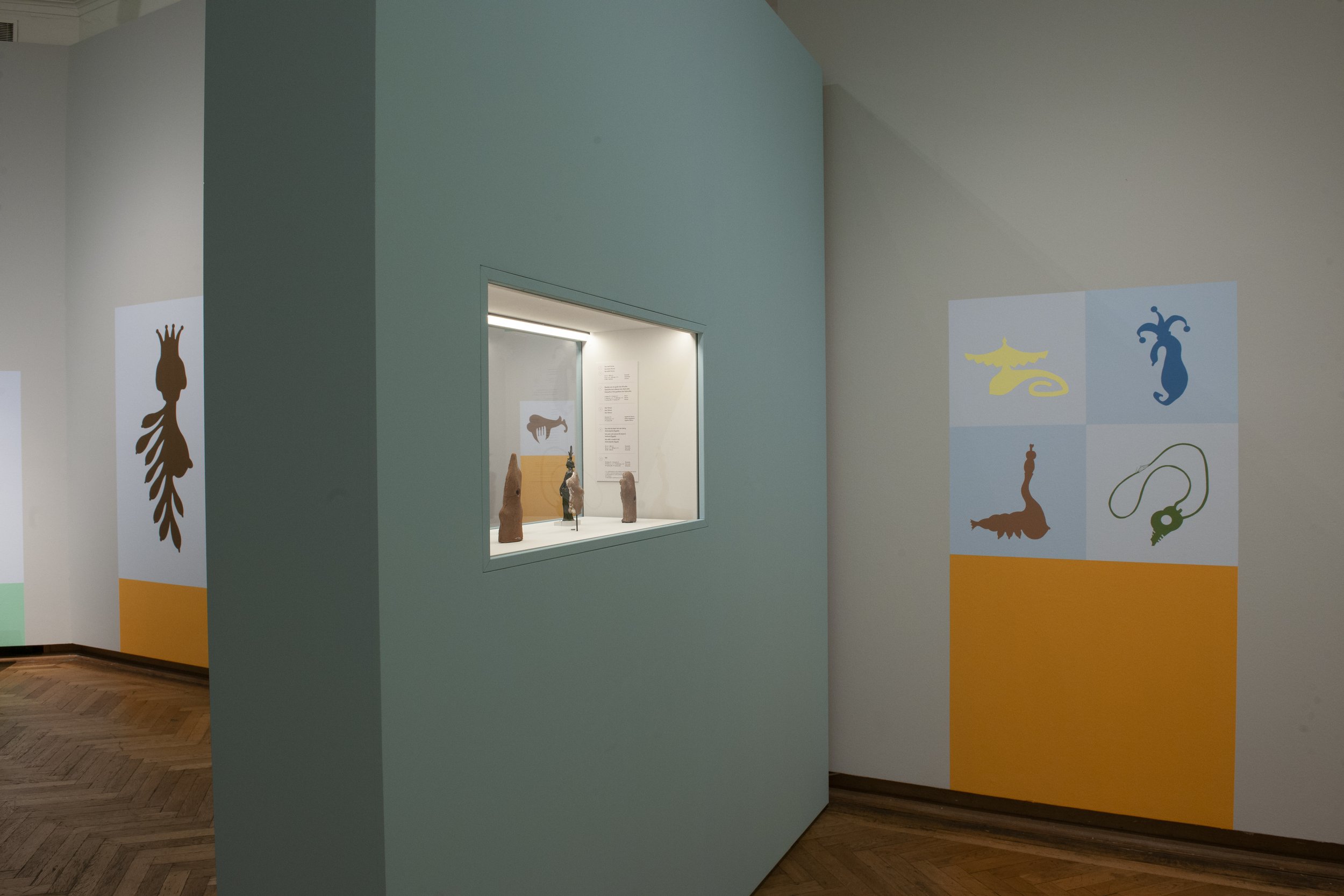  Apparatus and Form, Murals (Installation views), 2022,  Alexandria Past Futures, Bozar, Brussels 