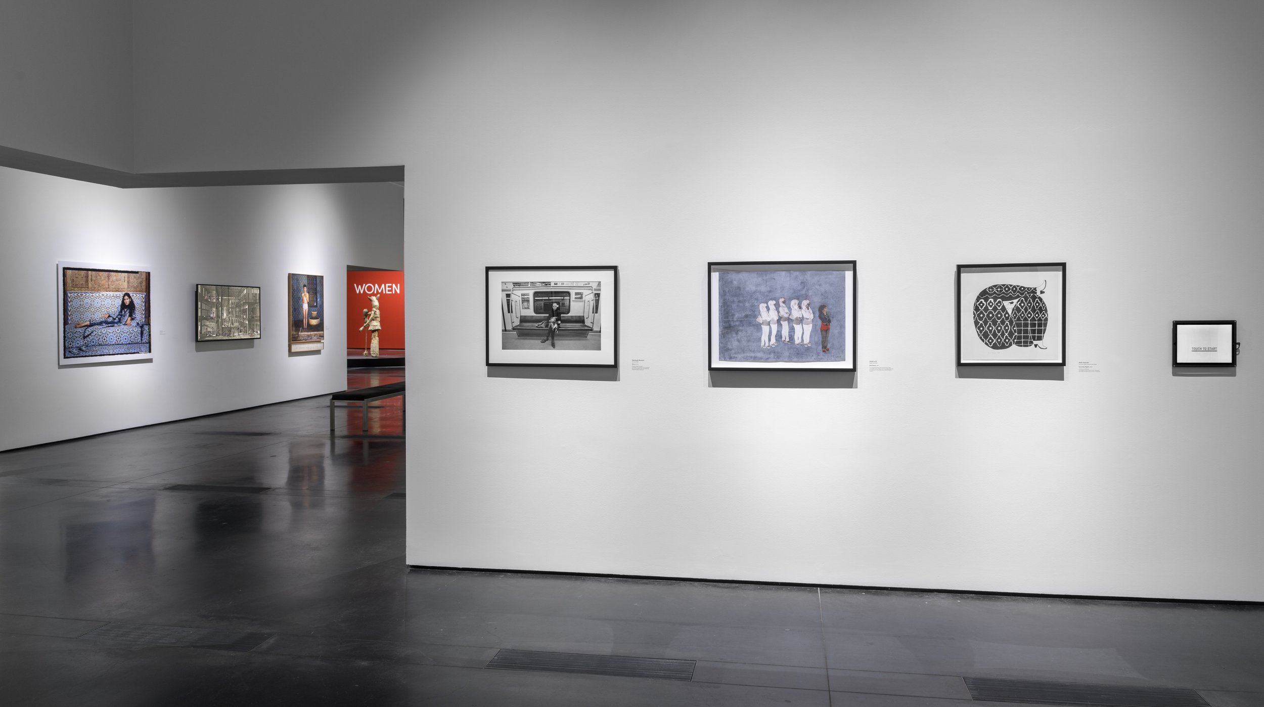  Installation photo of the exhibition Women Defining Women: Contemporary Art of the Middle East and Beyond at the Los Angeles County Museum of Art, Apr 23, - Sep 24, 2023, photo © Museum Associates/LACMA 