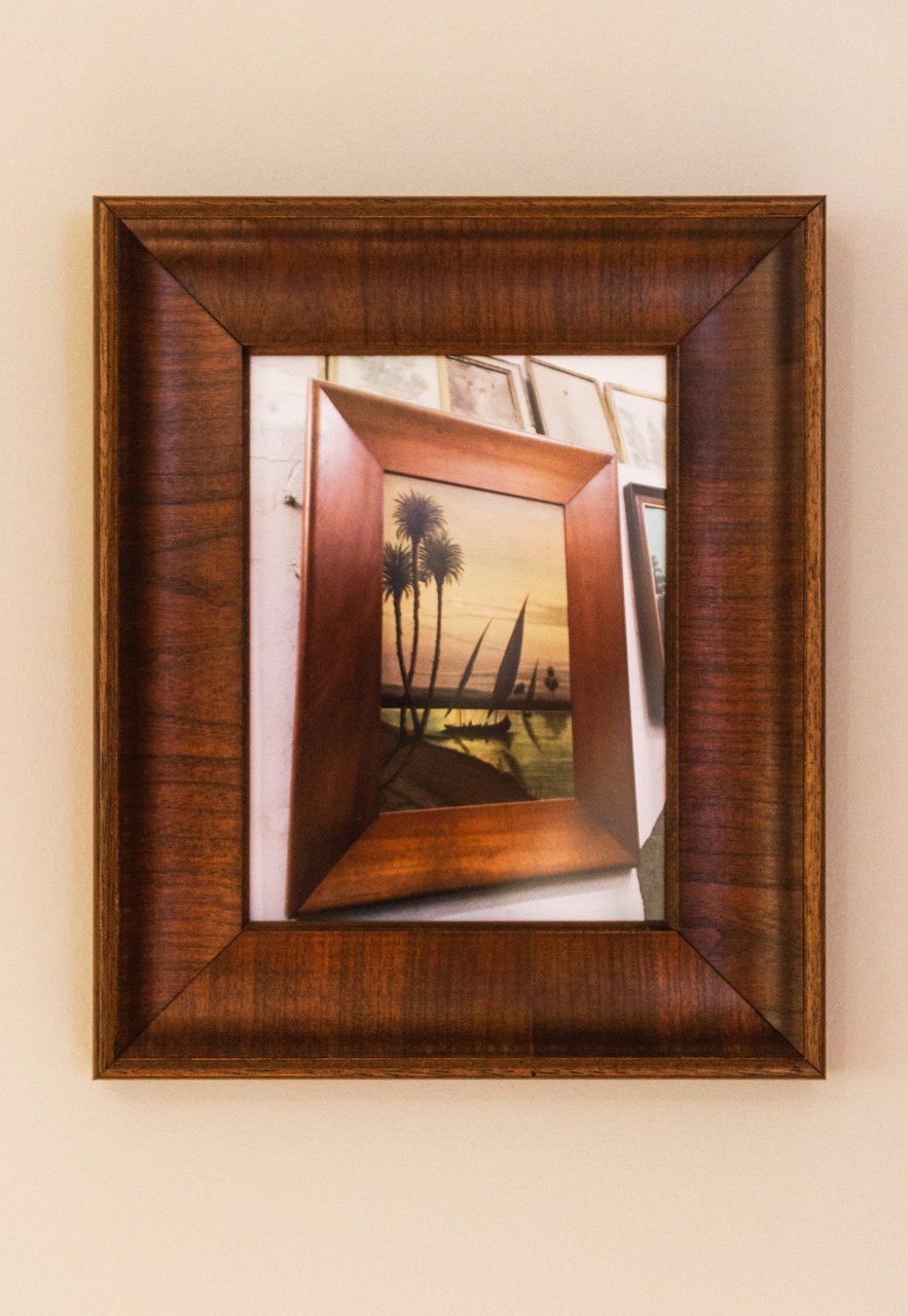  A Painting of Home with a Double Frame, 2017, Framed archival inkjet print on fine art paper, 29 x 24 cm. 
