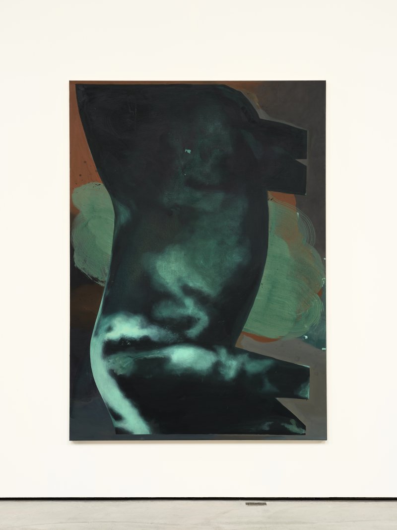 Everytime a shiver runs over a warm body , 2021, acrylic and oil on cotton, 210 x 150 cm.