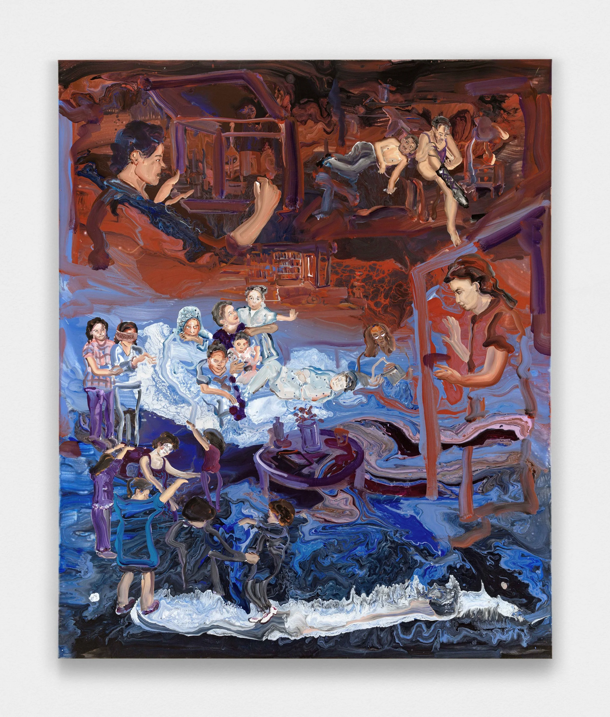 Muster Matriarch , 2025, acrylic on canvas, 140 × 170 cm