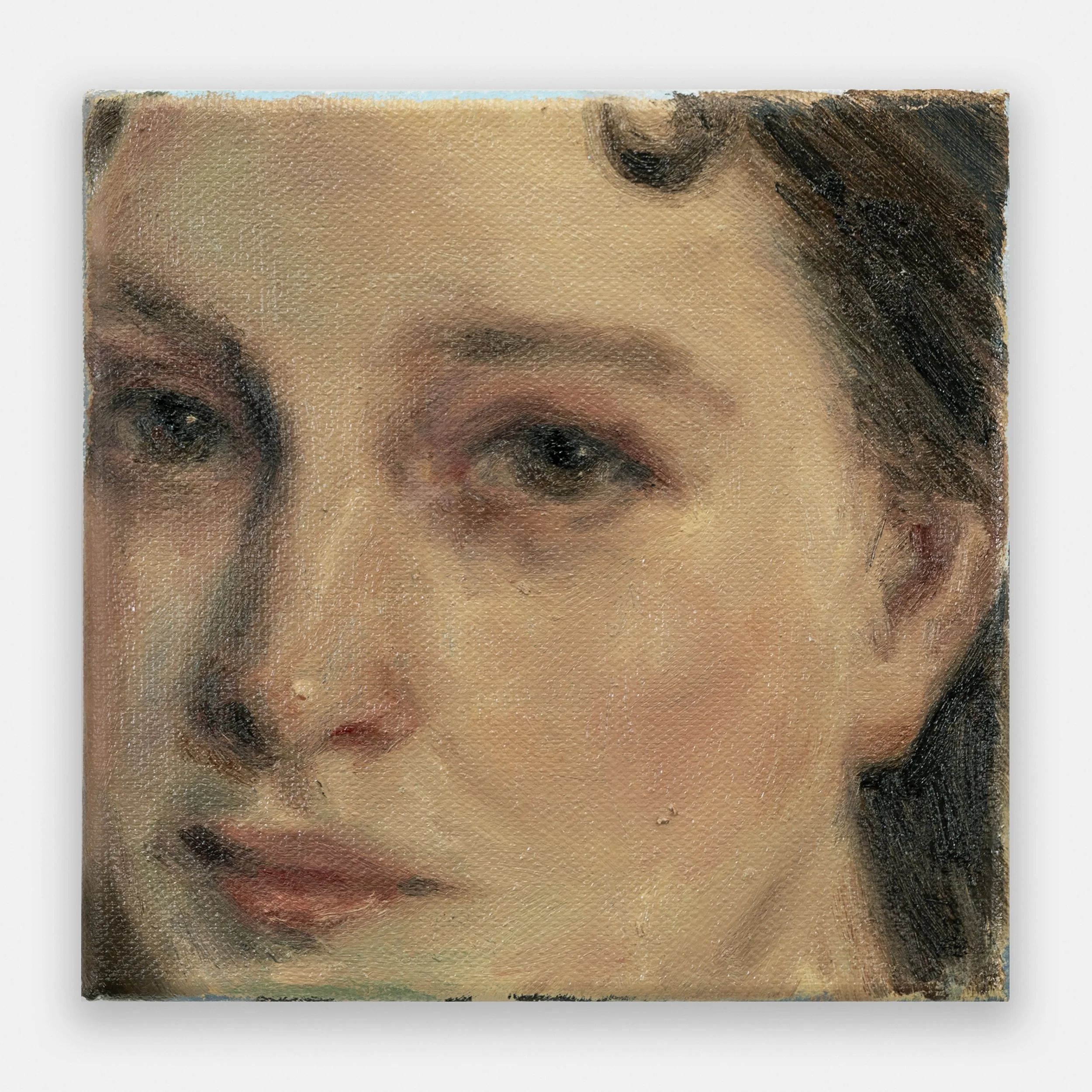   Night Watcher,  2025, oil on canvas, 15 x 15 cm  
