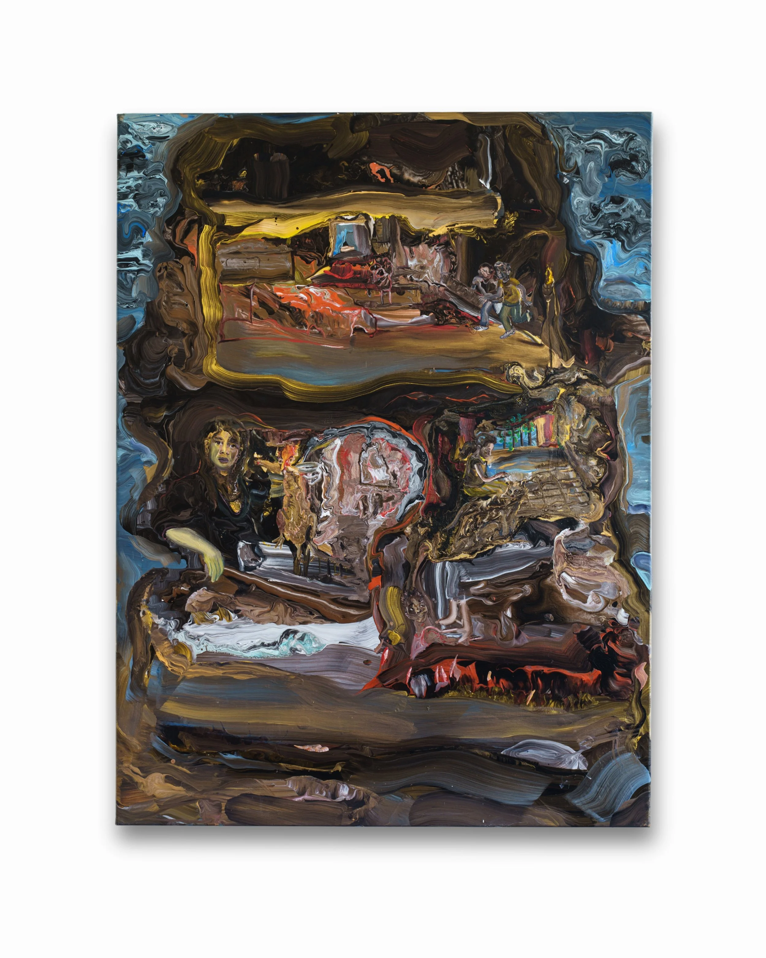   Sneaking Back In , 2022, acrylic on Canvas, 120 × 90 cm  