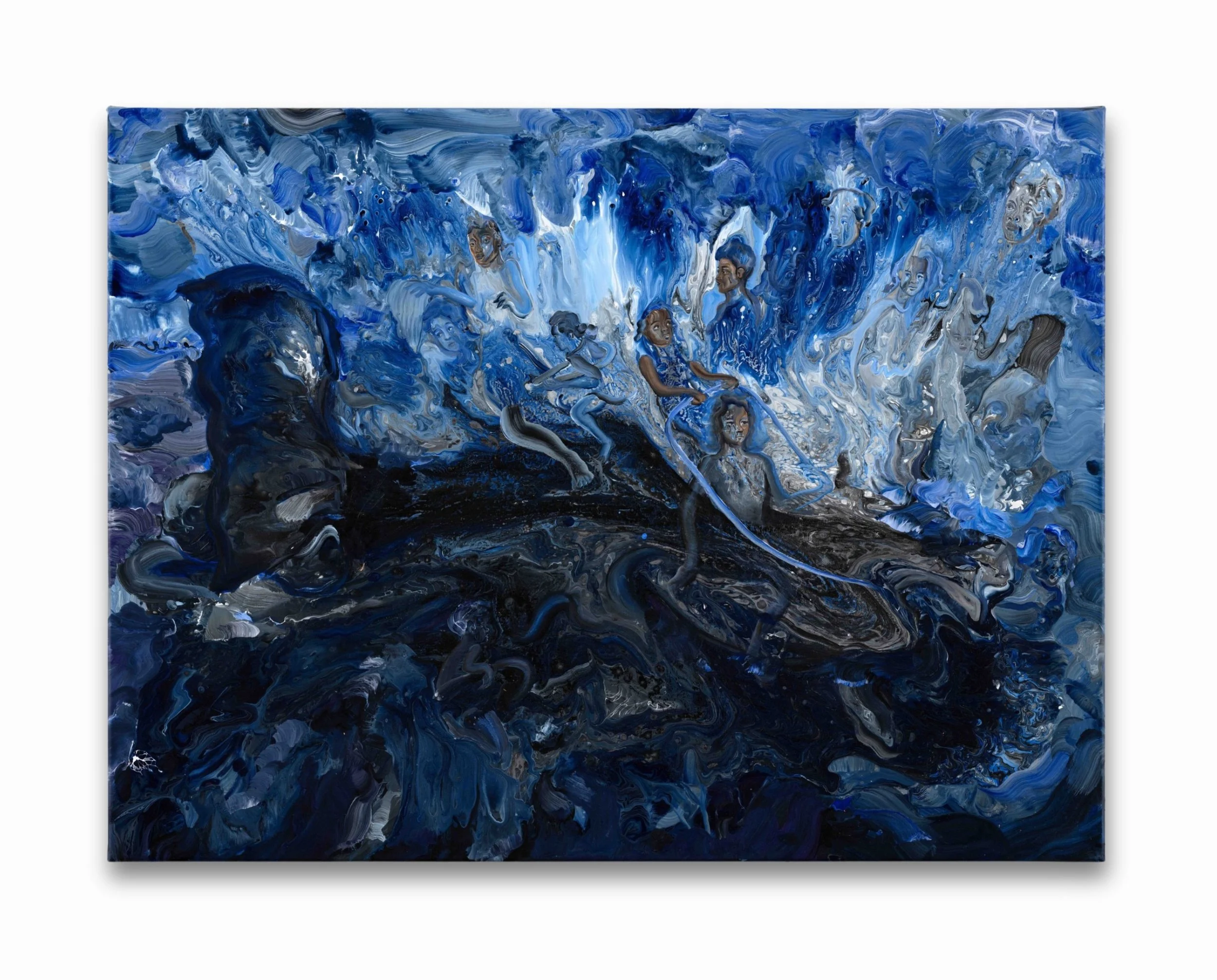   The Abrupt Plunge , 90 x 120 cm, Acrylic on Canvas, 2022 