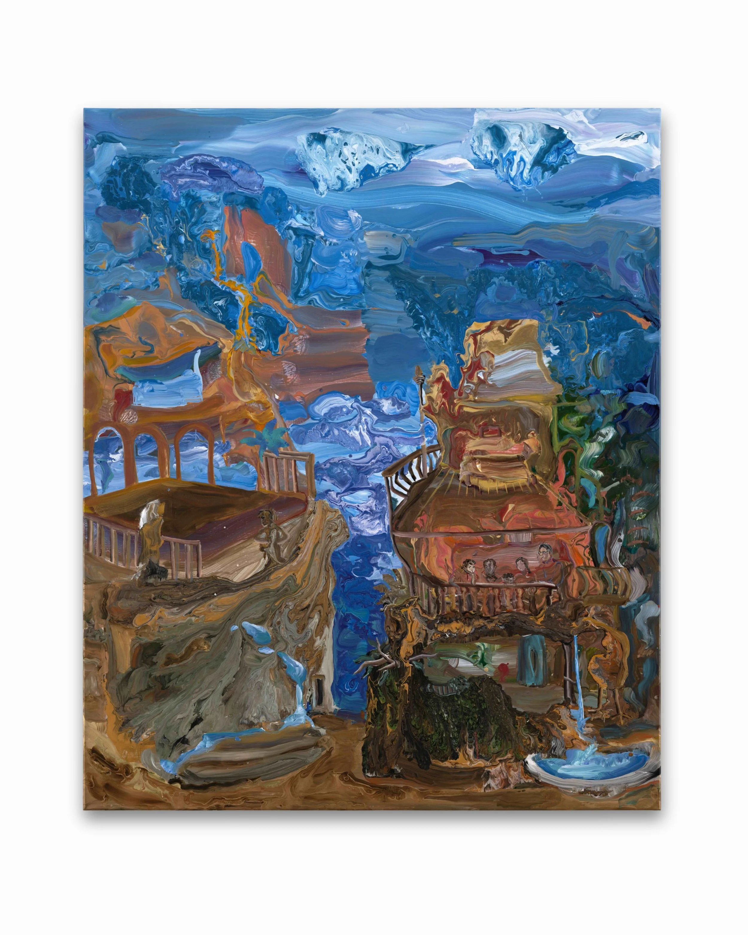   Two Dissonant Structures , 170 x 140 cm, Acrylic on Canvas, 2022 