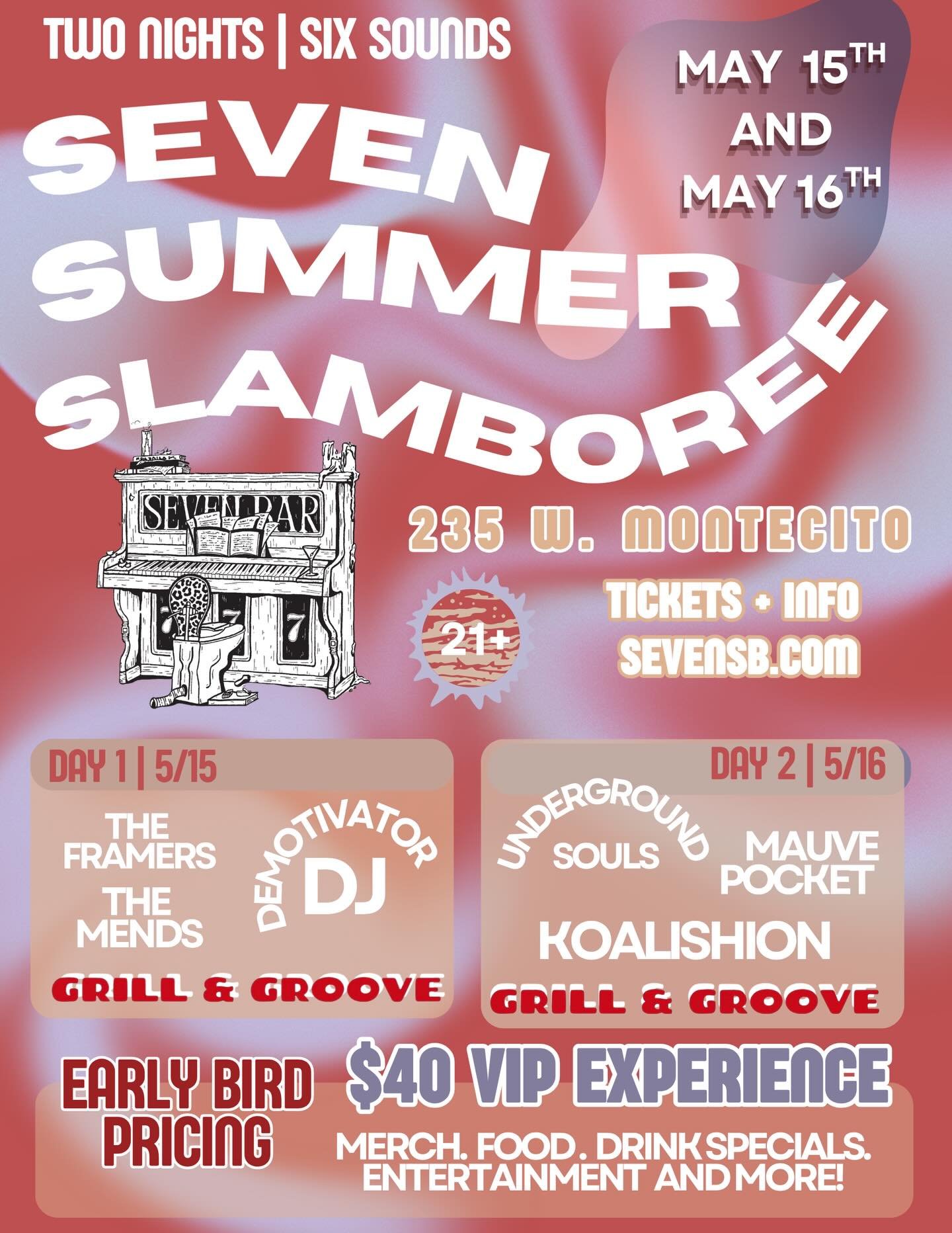 Summer starts here with VIP tickets - locked in perks, drinks, food &amp; the full experience! 
✨Link in bio✨