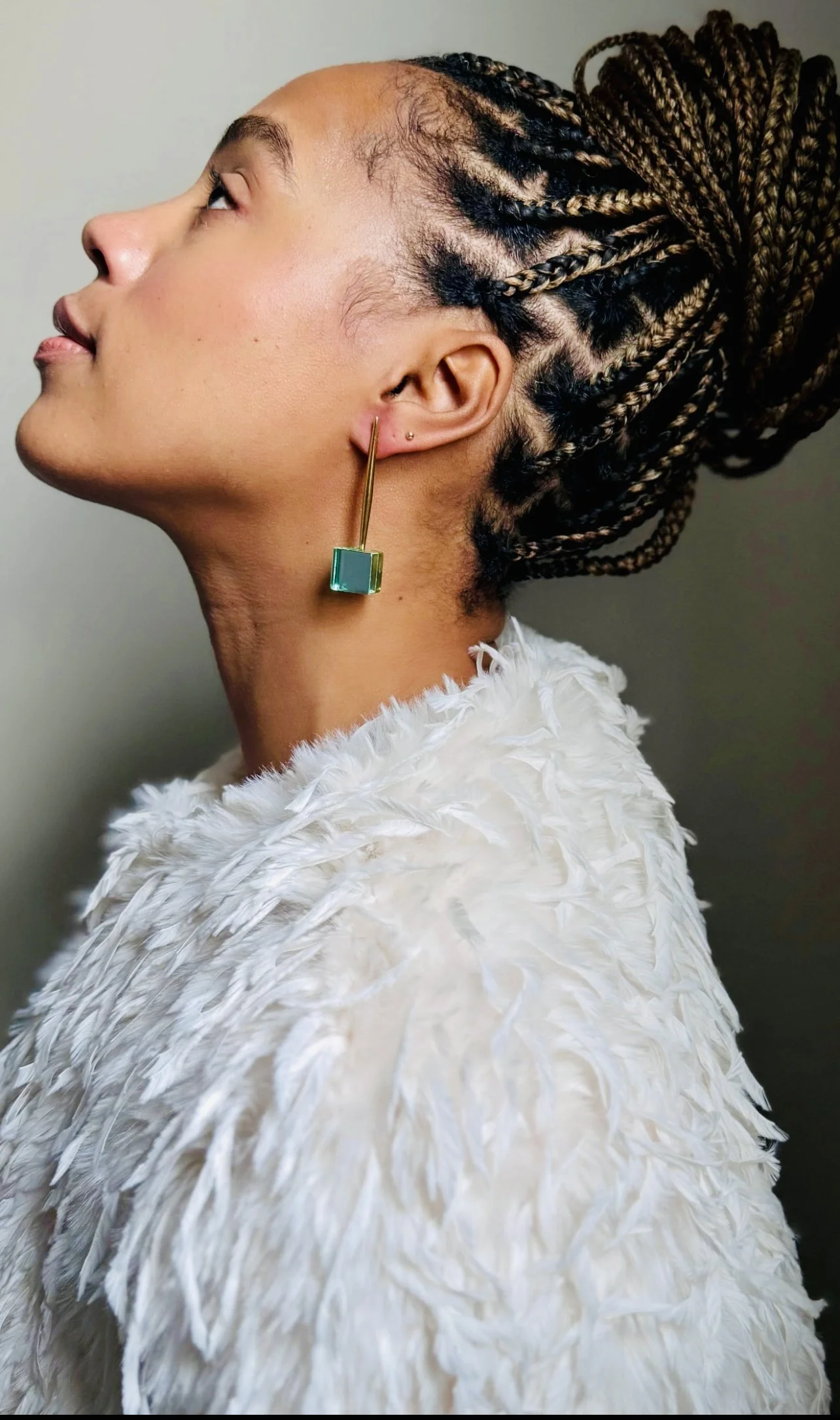 (sense)ible CUBES Earring - Emerald