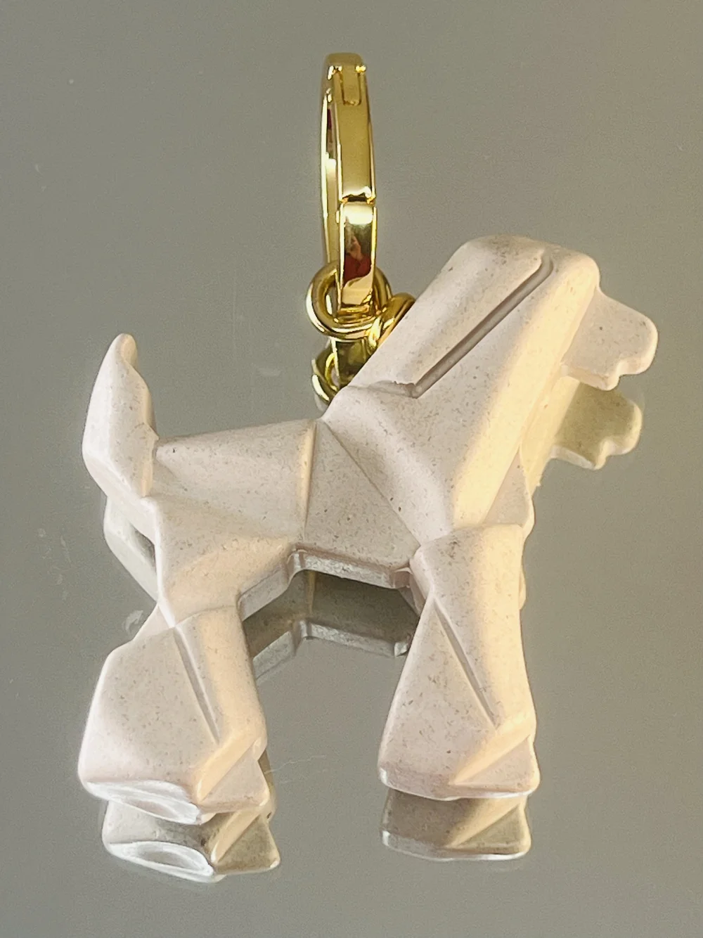 dbORIGAMI DOG - Recycled Ivory Resin — DIANA BROUSSARD