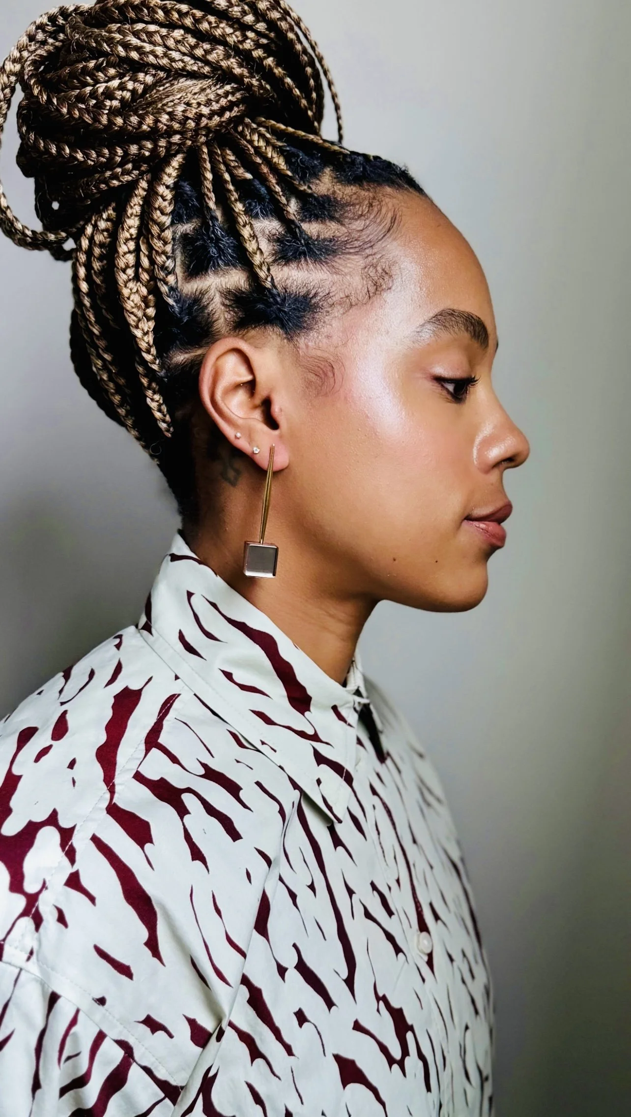 (sense)ible CUBES Earring- Rose Gold