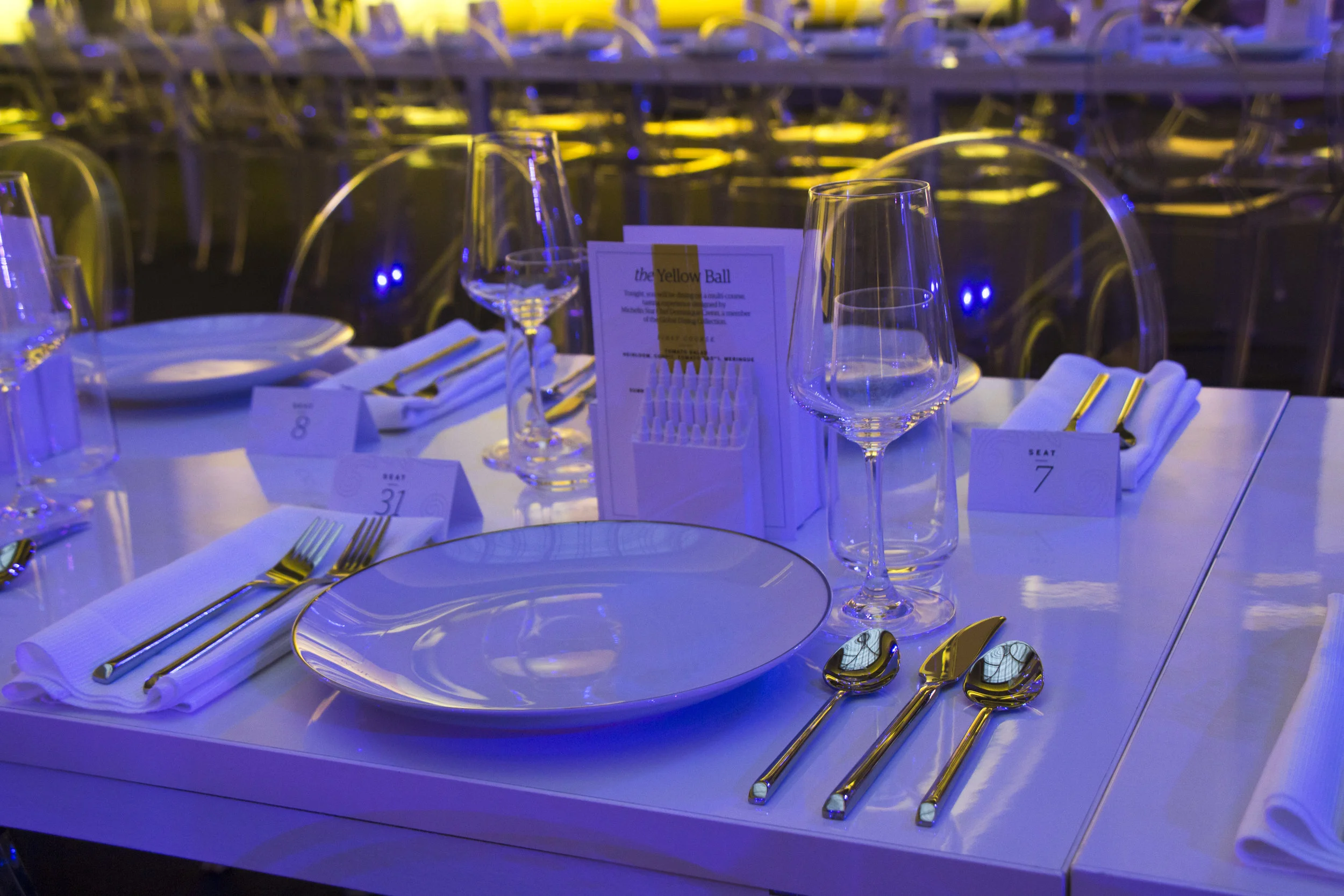 The ballroom and performances grew increasingly yellow as the night went on, until the entire atmosphere was bathed in the color of curiosity.