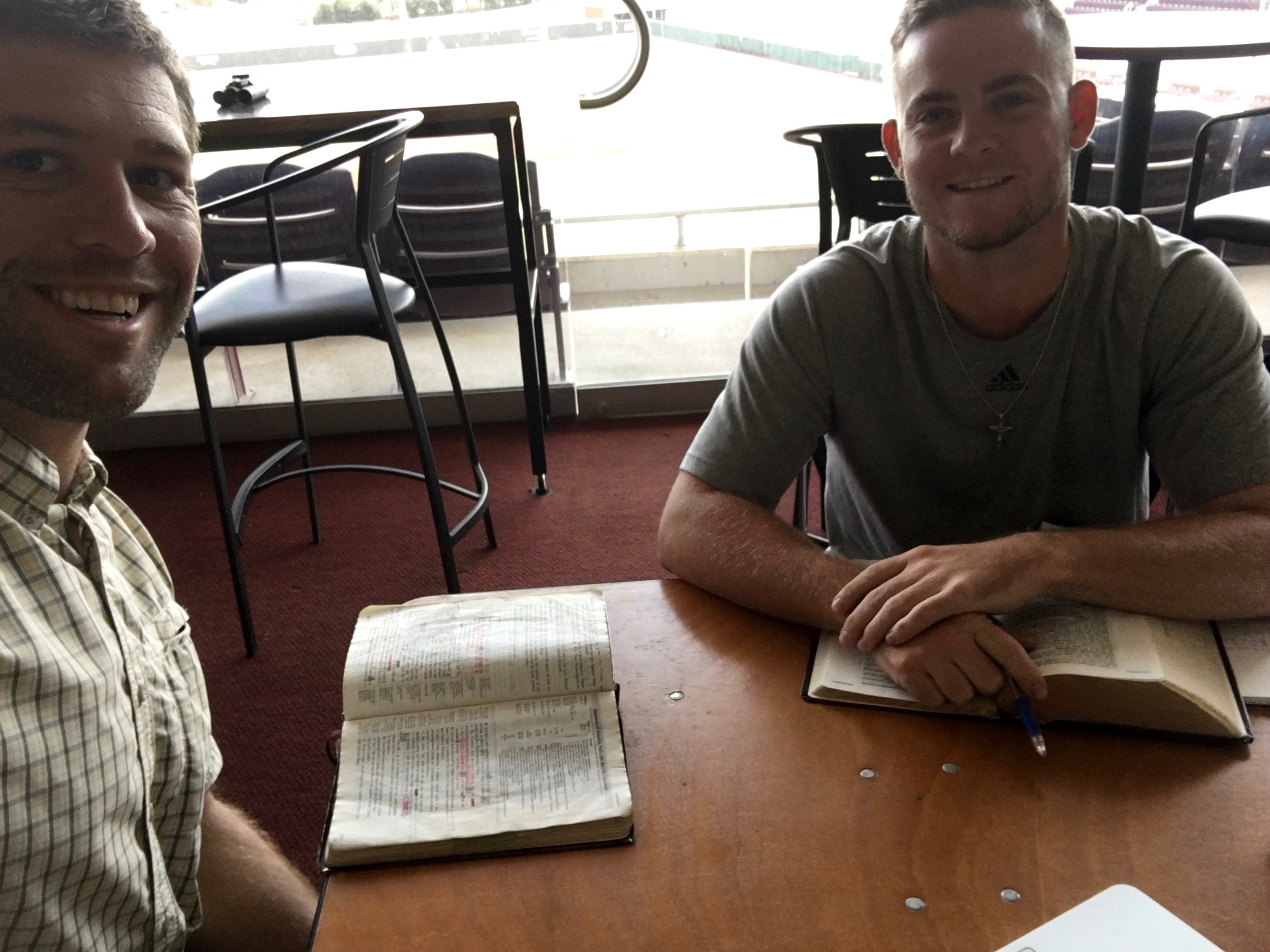 Going through the book of Galatians with Cody Brown this past fall