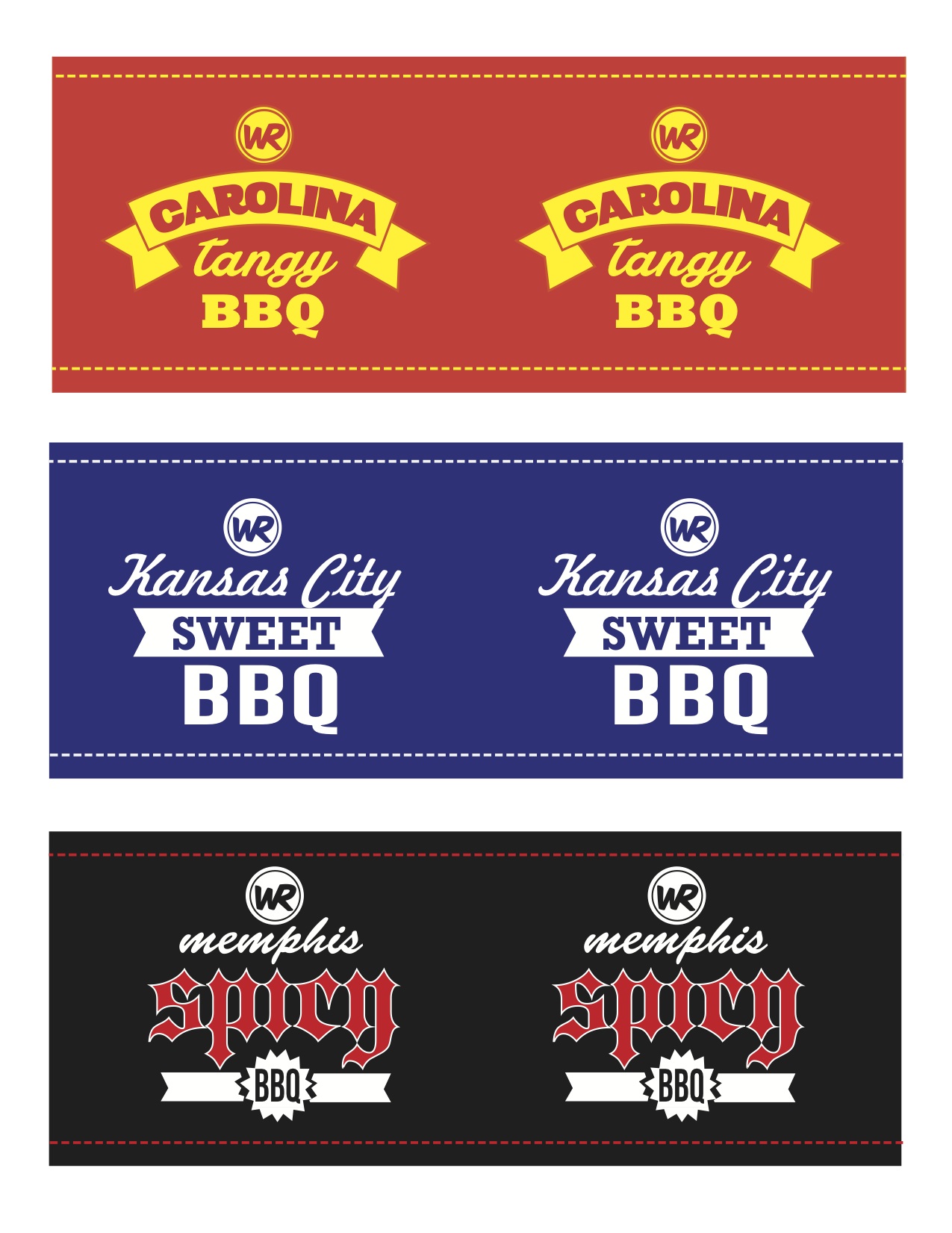 BBQ BOTTLE STICKERS
