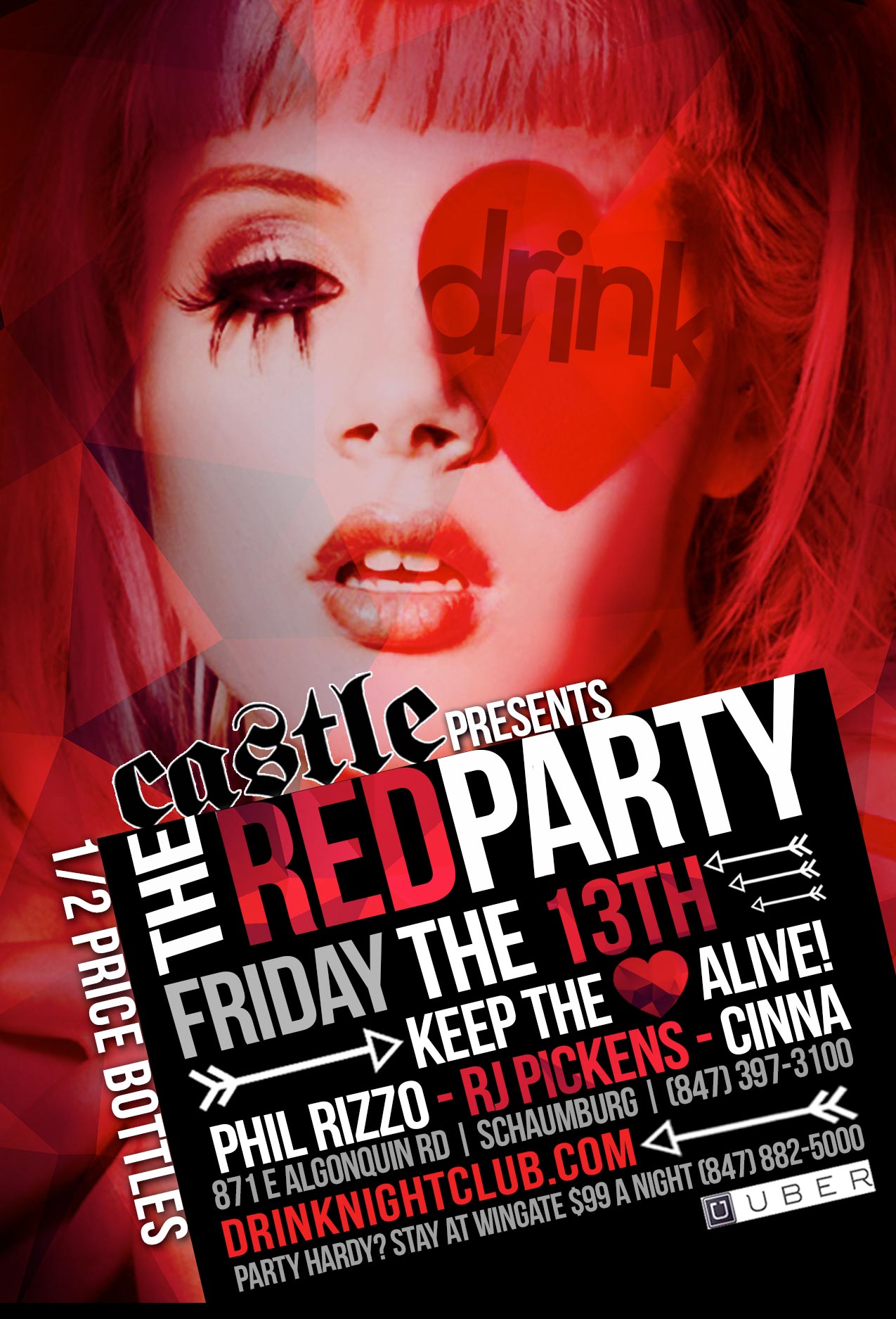Drink Nightclub, Castle presents The Red Party