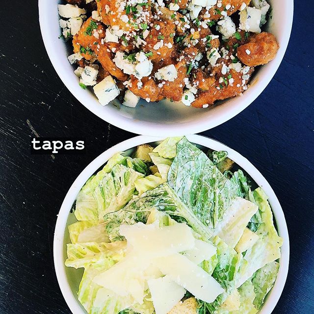 these two look cute together 👀 ..buffalo cauli & caesar #fresh #cheflife #tapas #smallplates #mixandmatch #hotandcold #ctrestaurants #ctfoodlovers #slay
